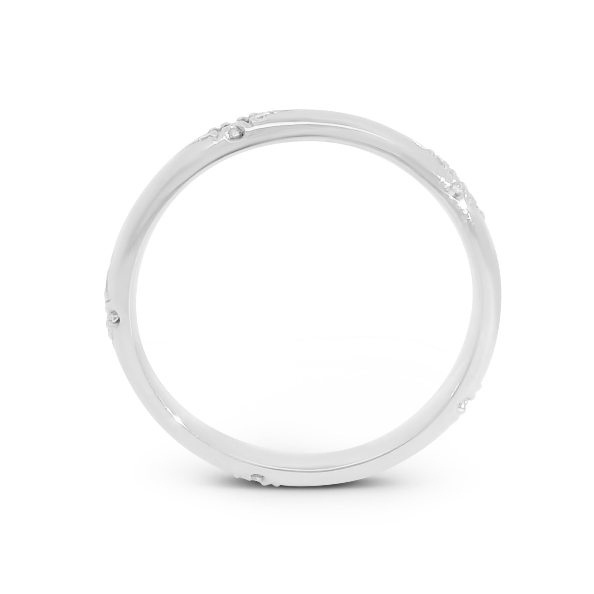 Diamond Cluster Rounded Band