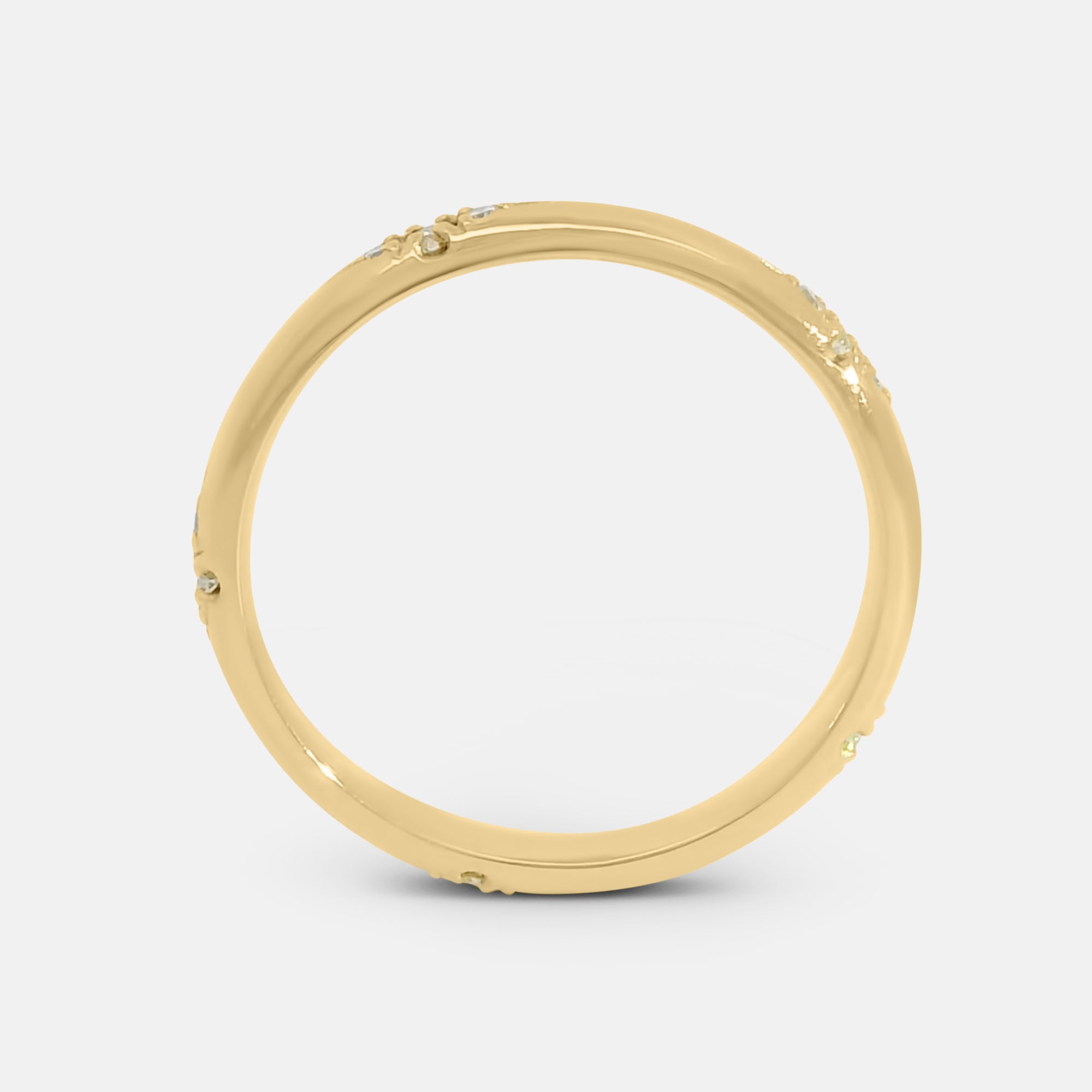 Diamond Cluster Rounded Band