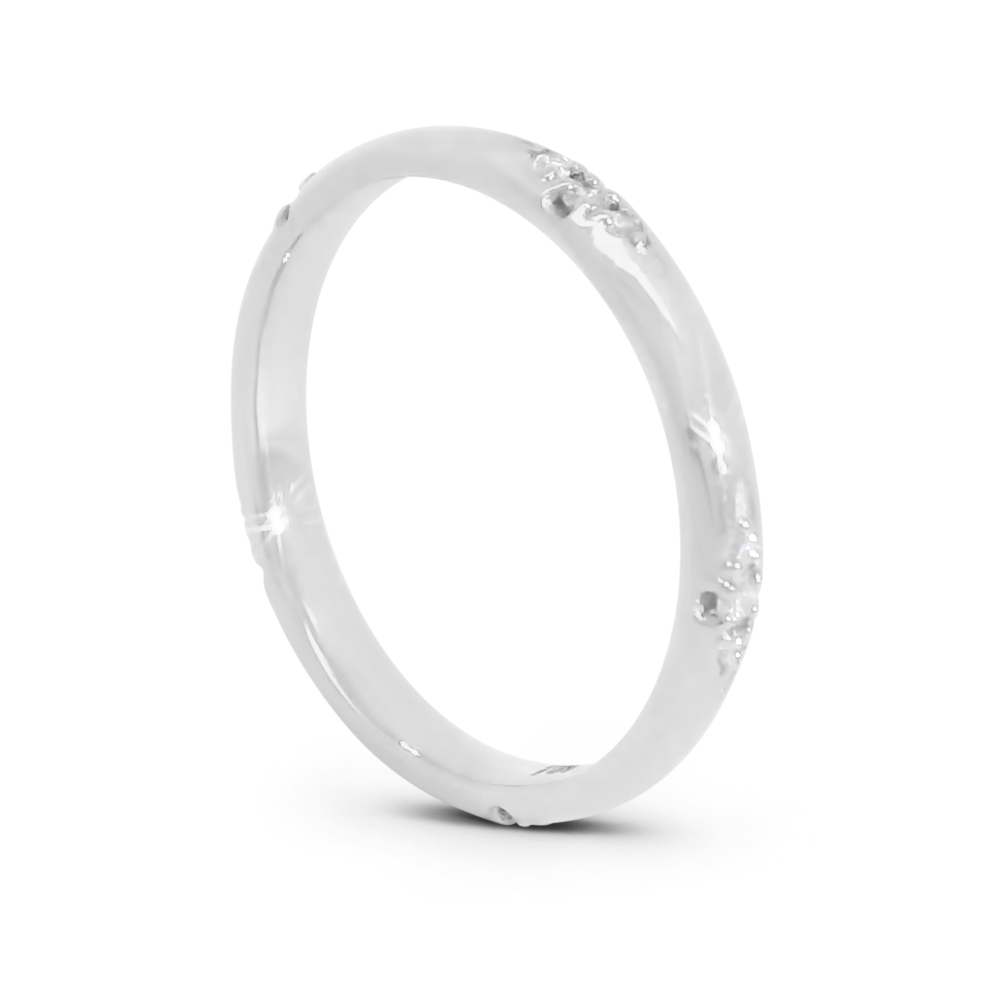 Diamond Cluster Rounded Band