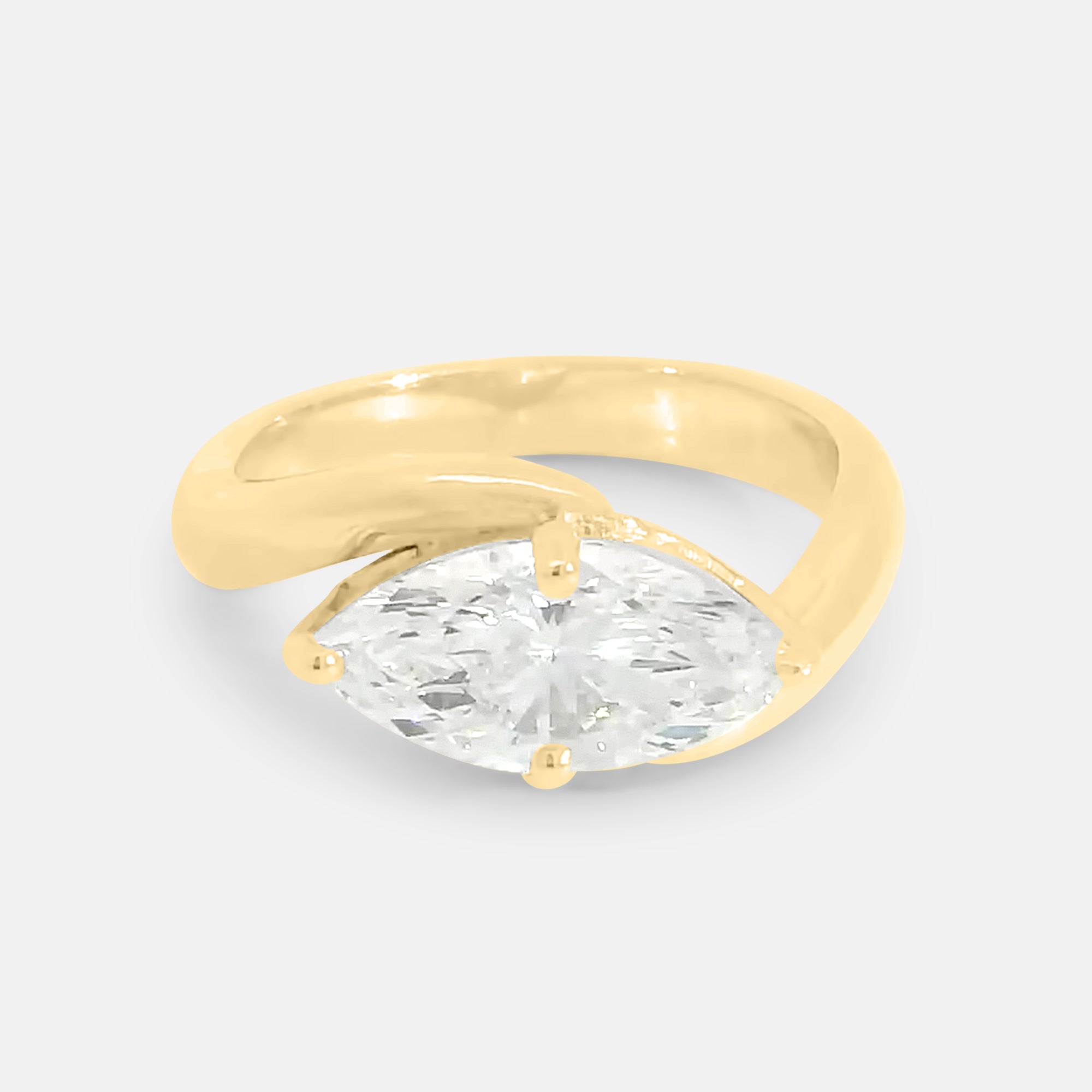 Peace Marquise Engagement Ring