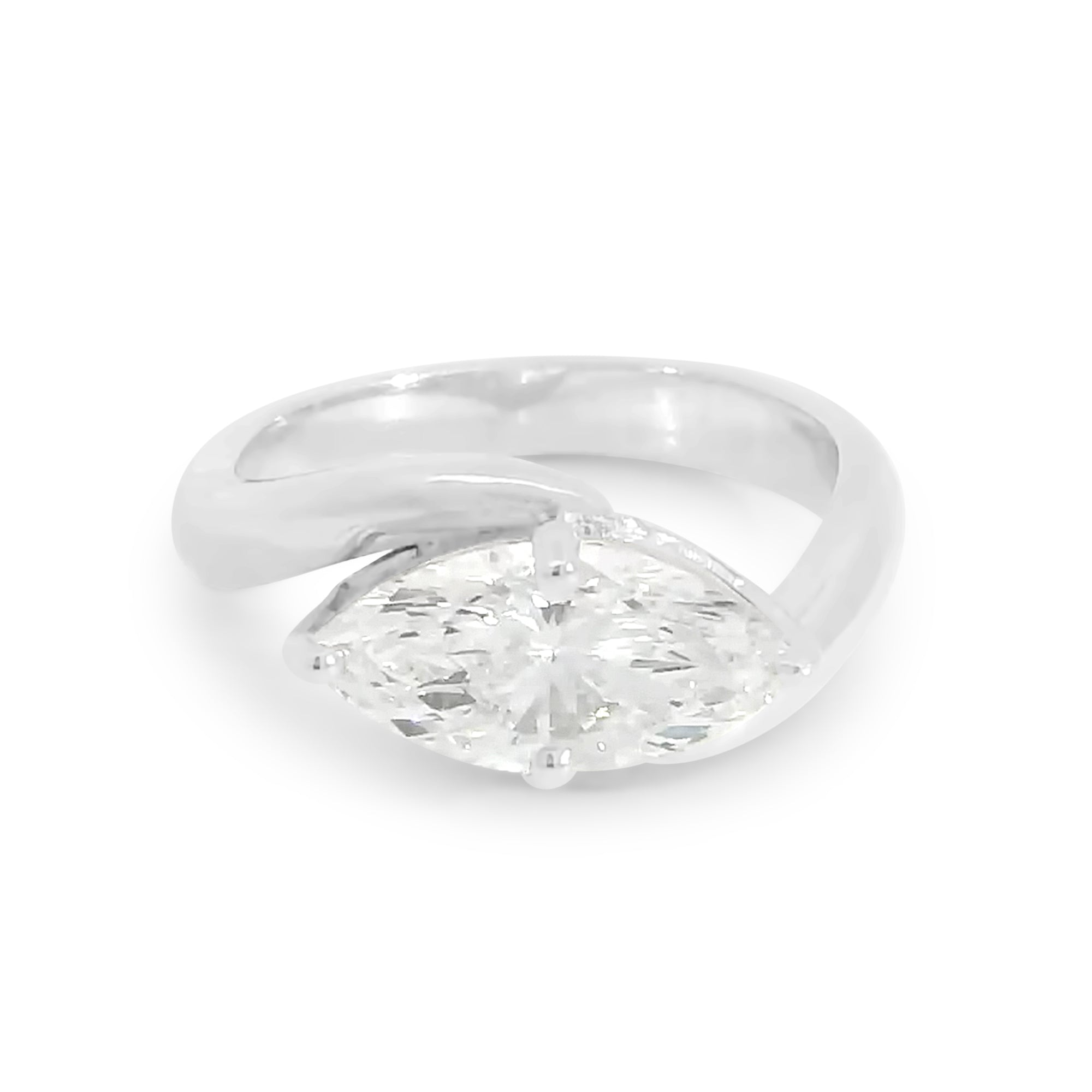 Peace Marquise Engagement Ring
