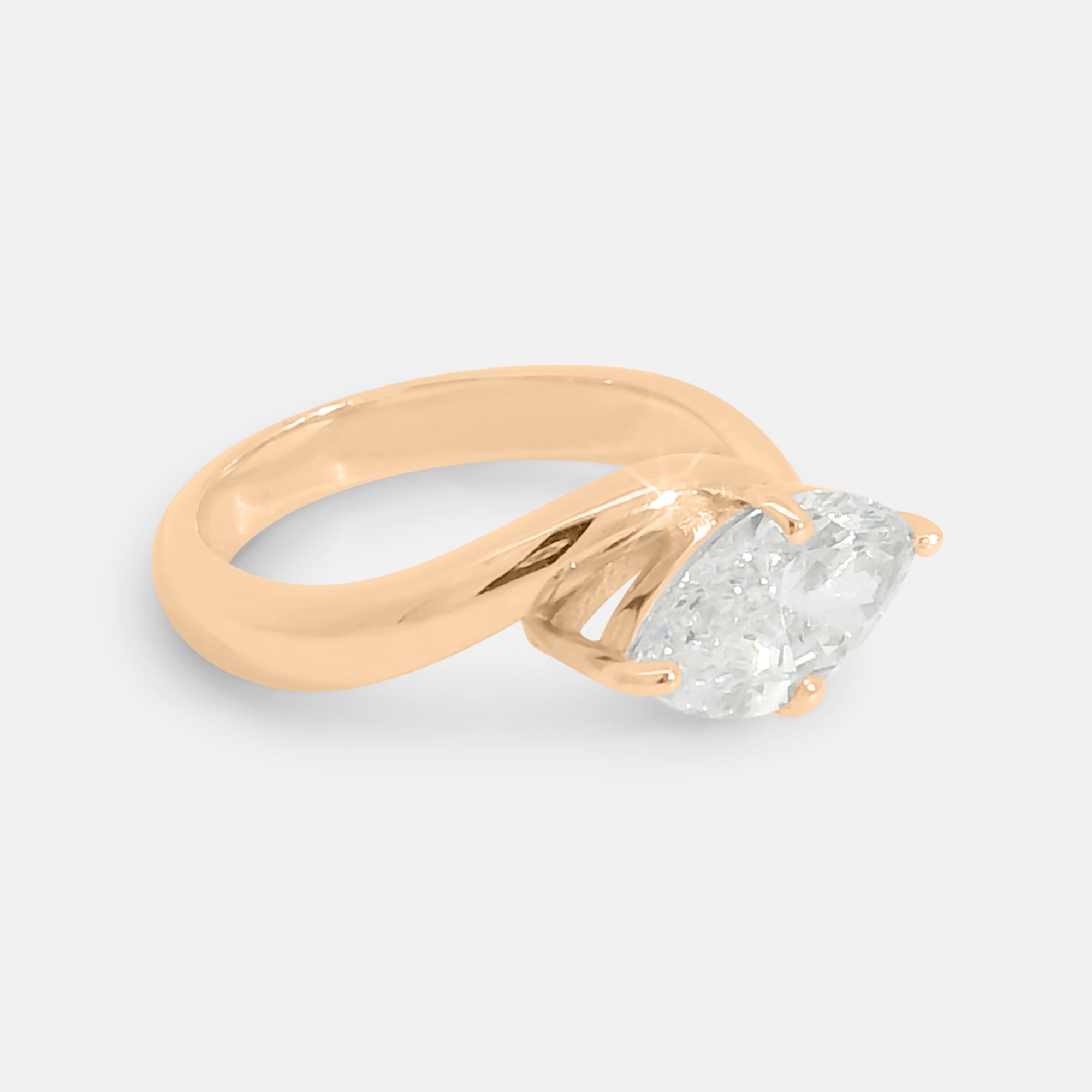 Peace Marquise Engagement Ring