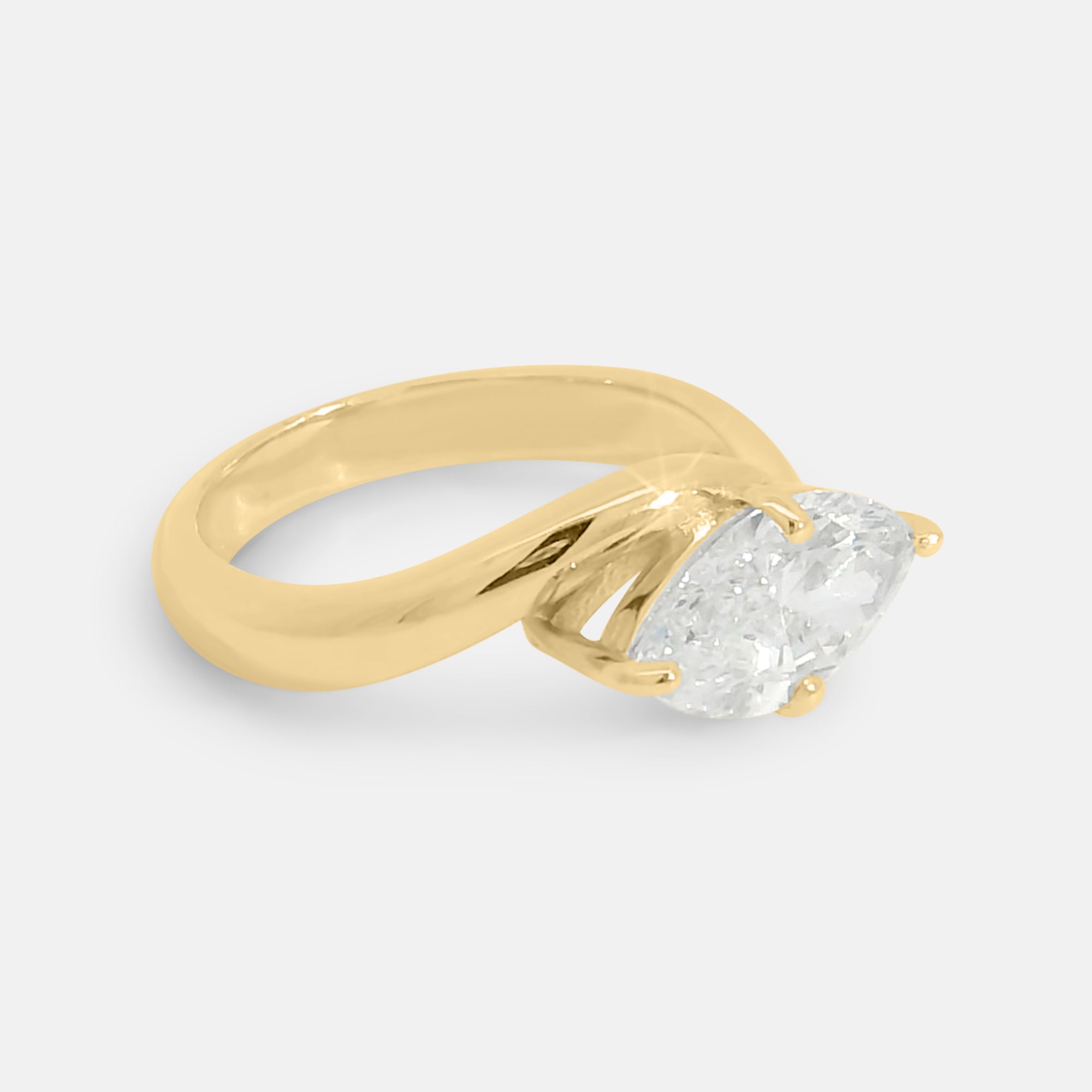 Peace Marquise Engagement Ring