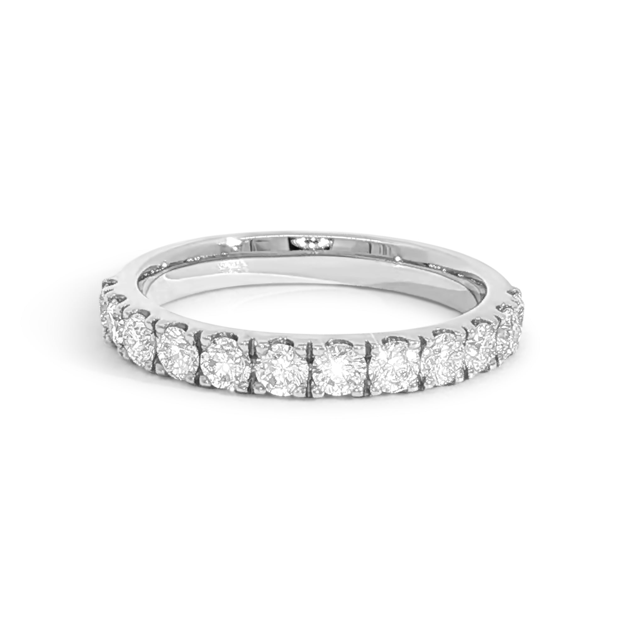 Half Pavé Diamond Ring