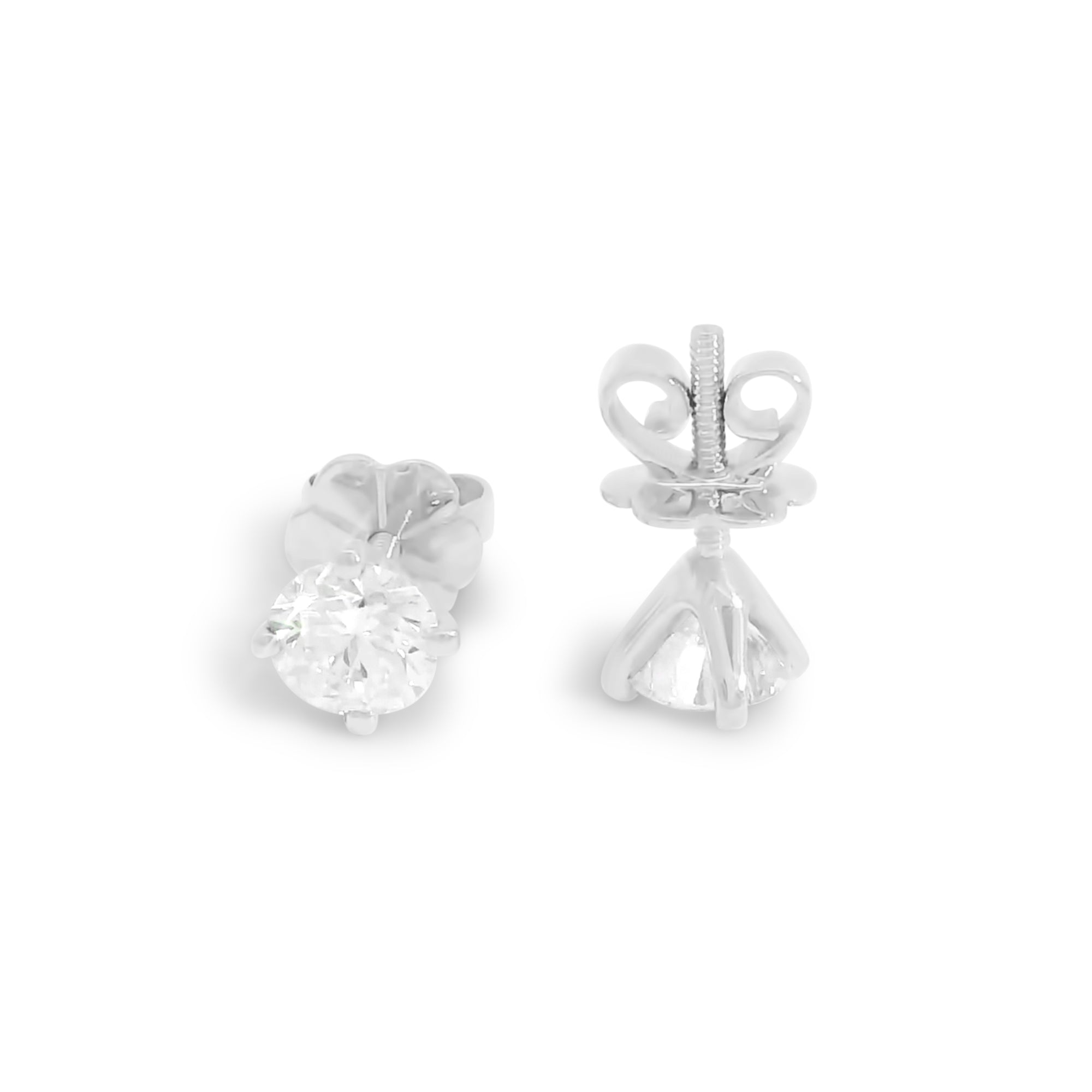 Screw Back Stud Earrings (1tcw)