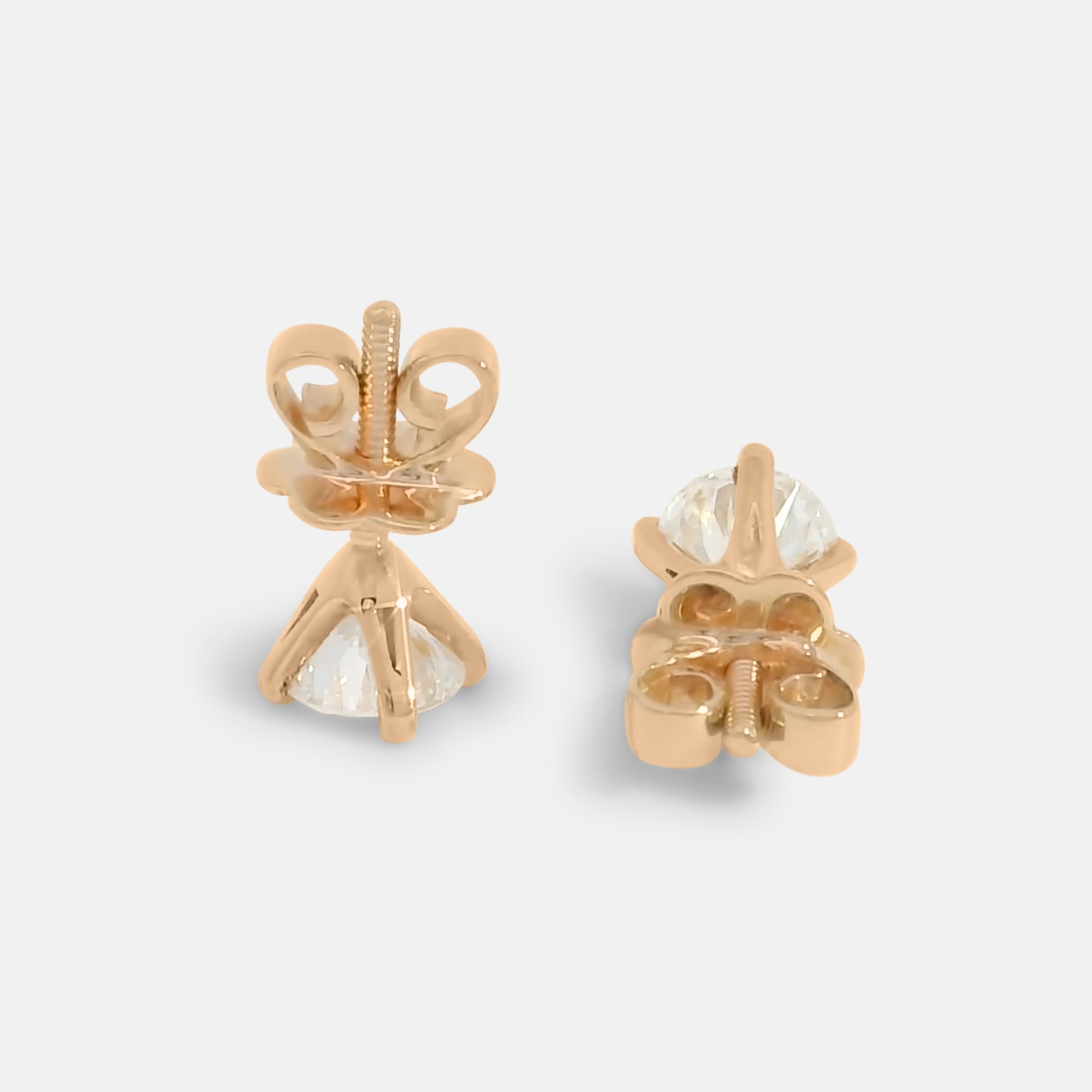 Screw Back Stud Earrings (1tcw)