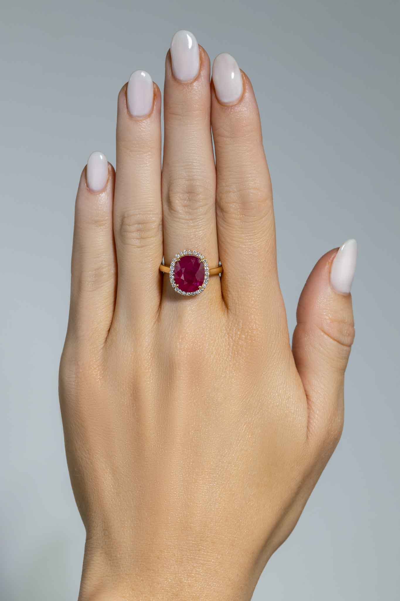 Ruby Halo Ring
