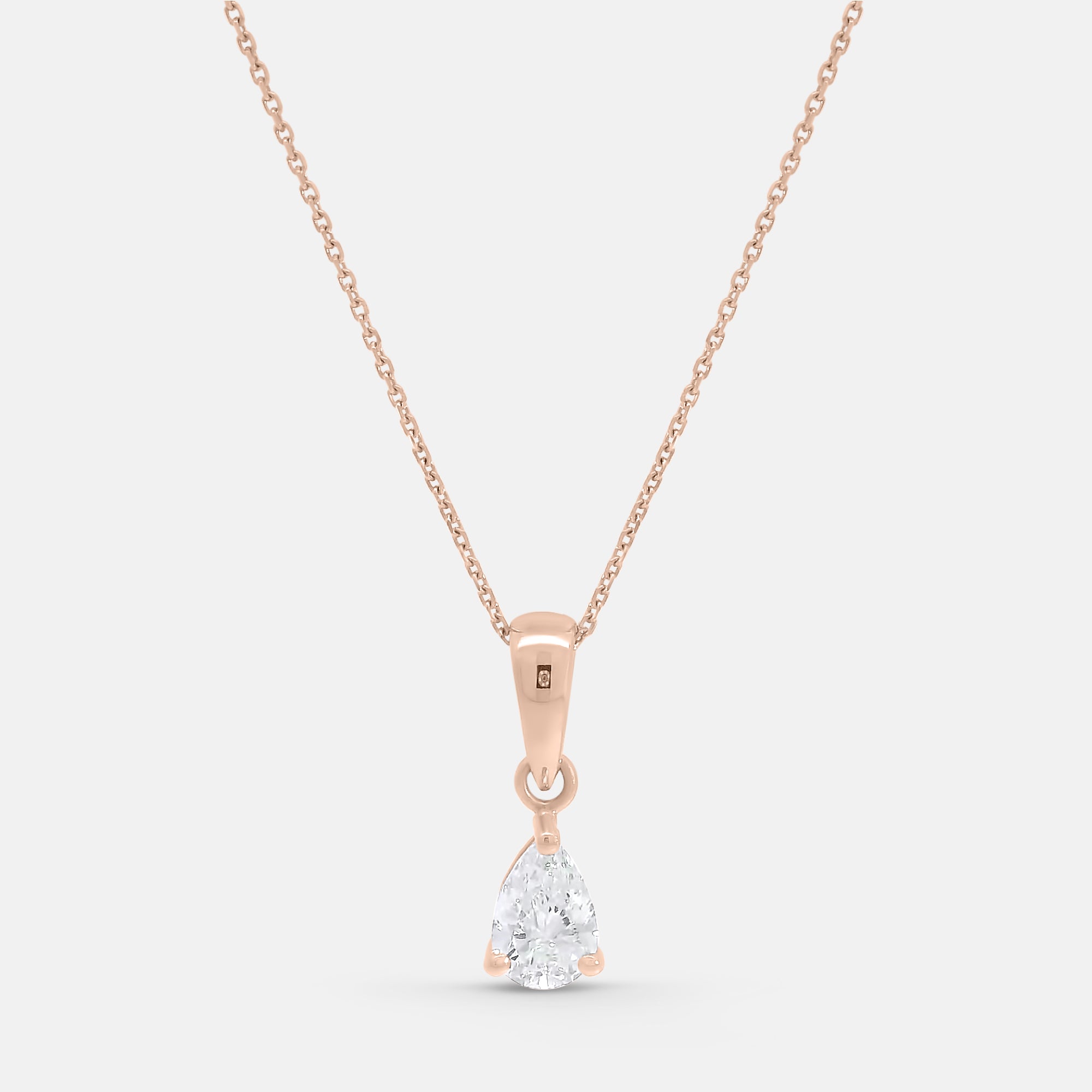 Pear Shape Diamond Pendant (0.6tcw)