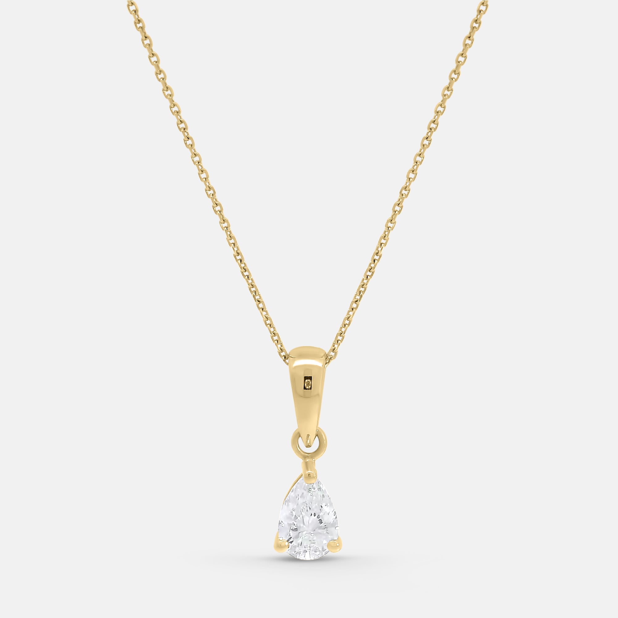 Pear Shape Diamond Pendant (0.6tcw)