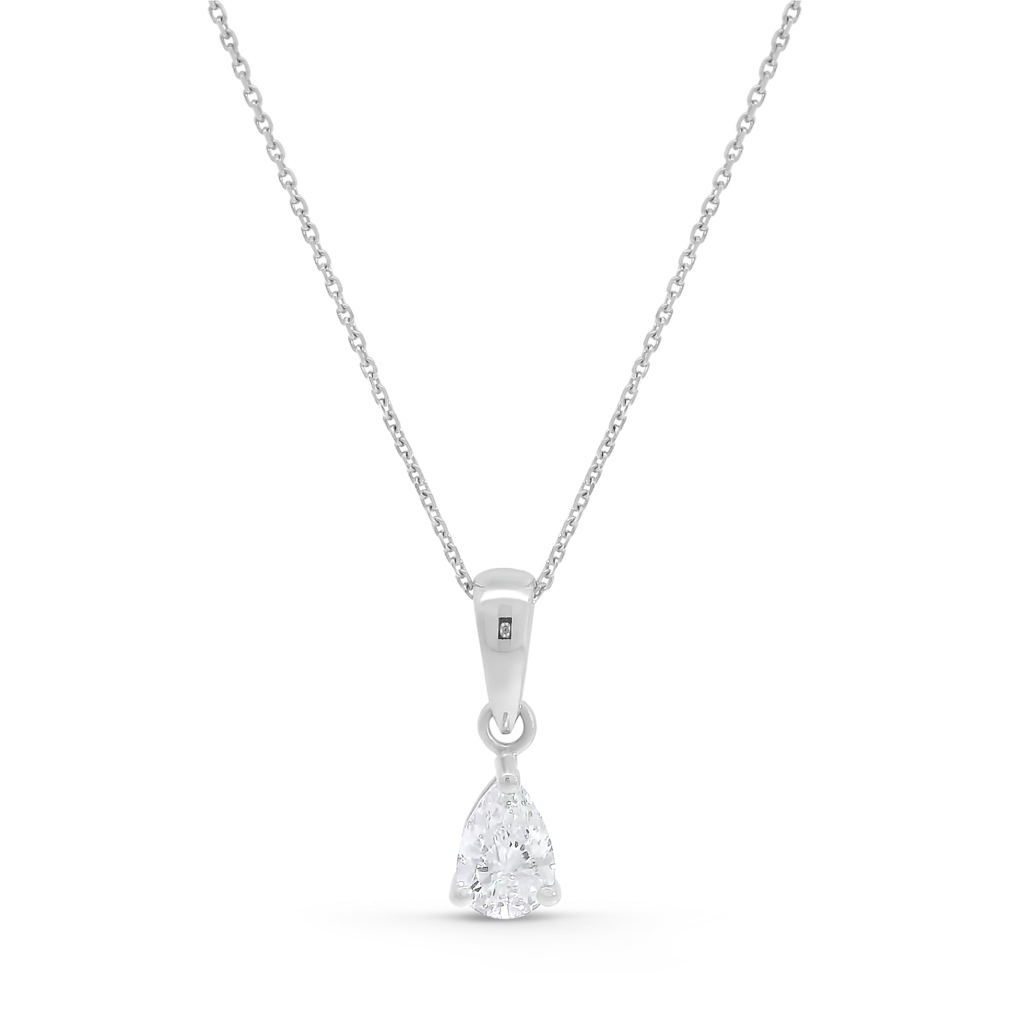 Pear Shape Diamond Pendant (0.6tcw)