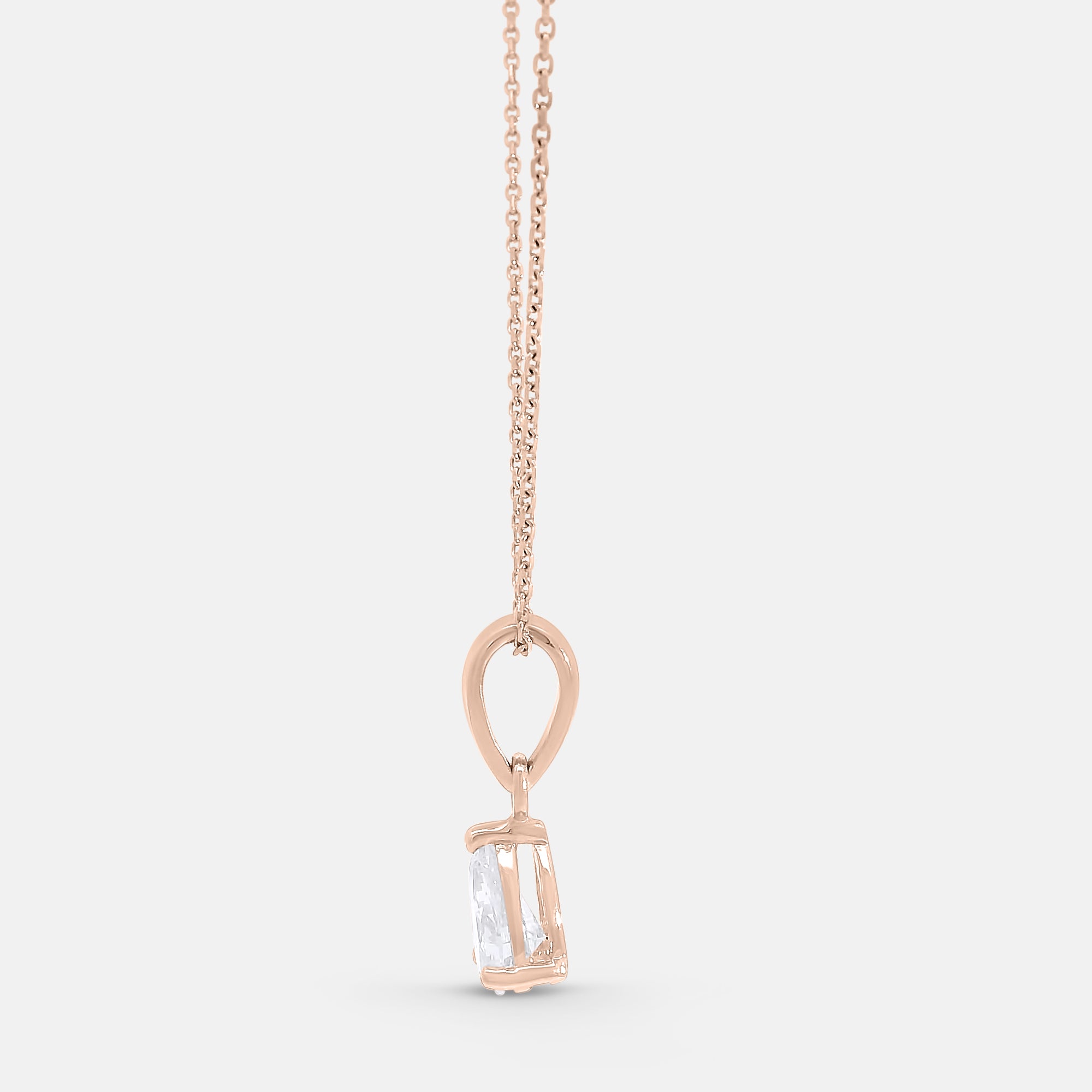 Pear Shape Diamond Pendant (0.6tcw)