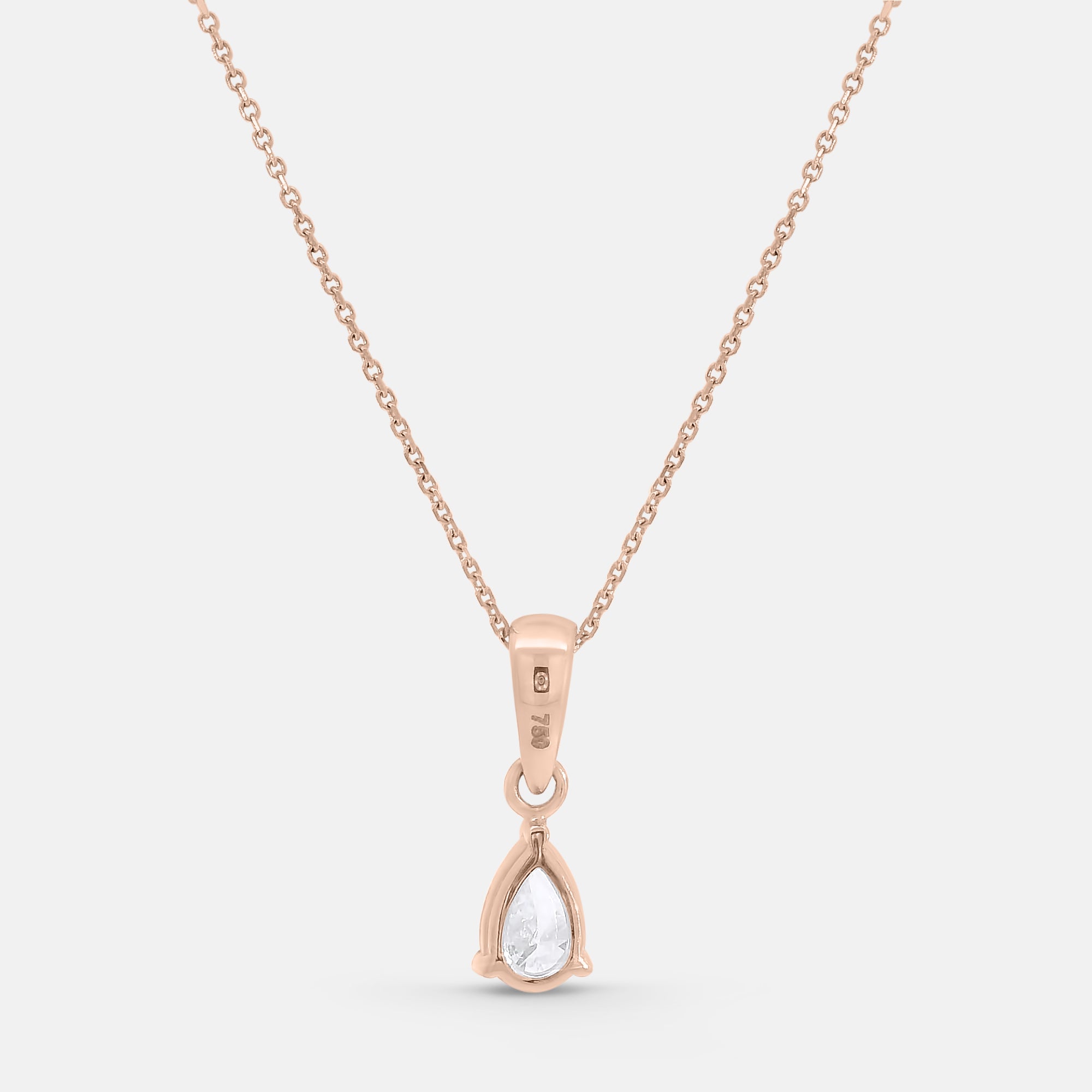 Pear Shape Diamond Pendant (0.6tcw)