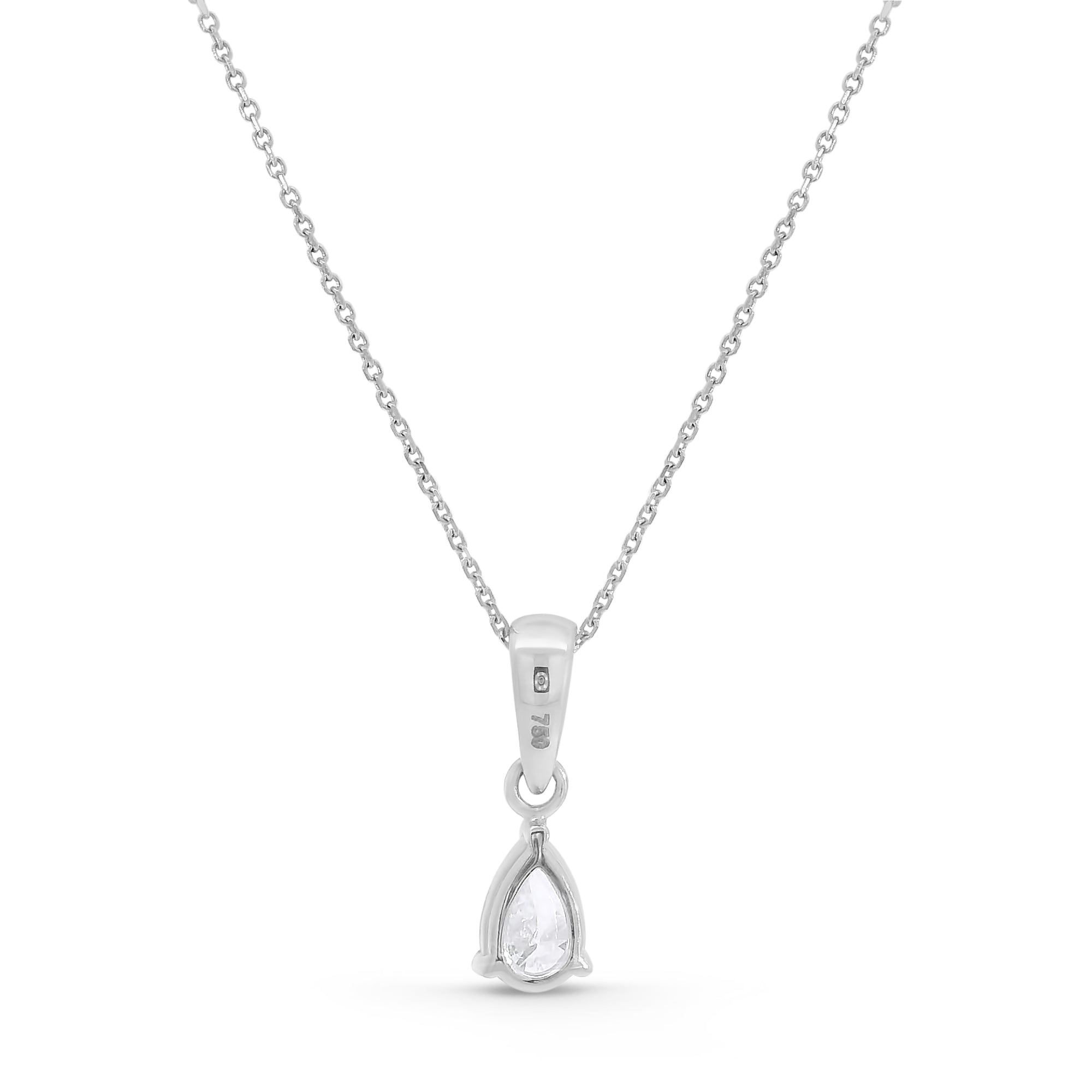 Pear Shape Diamond Pendant (0.6tcw)