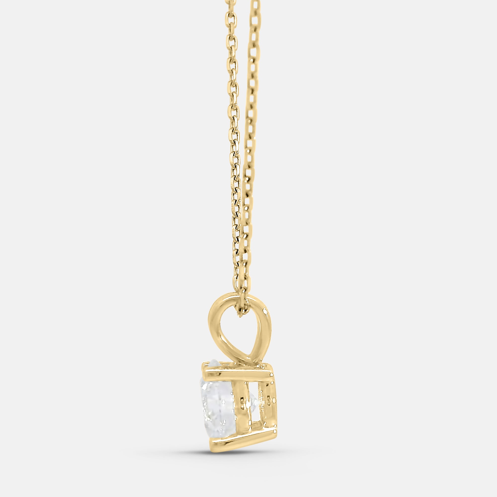 Brilliant/ Round Solitaire Pendant w/ Chain (1tcw)