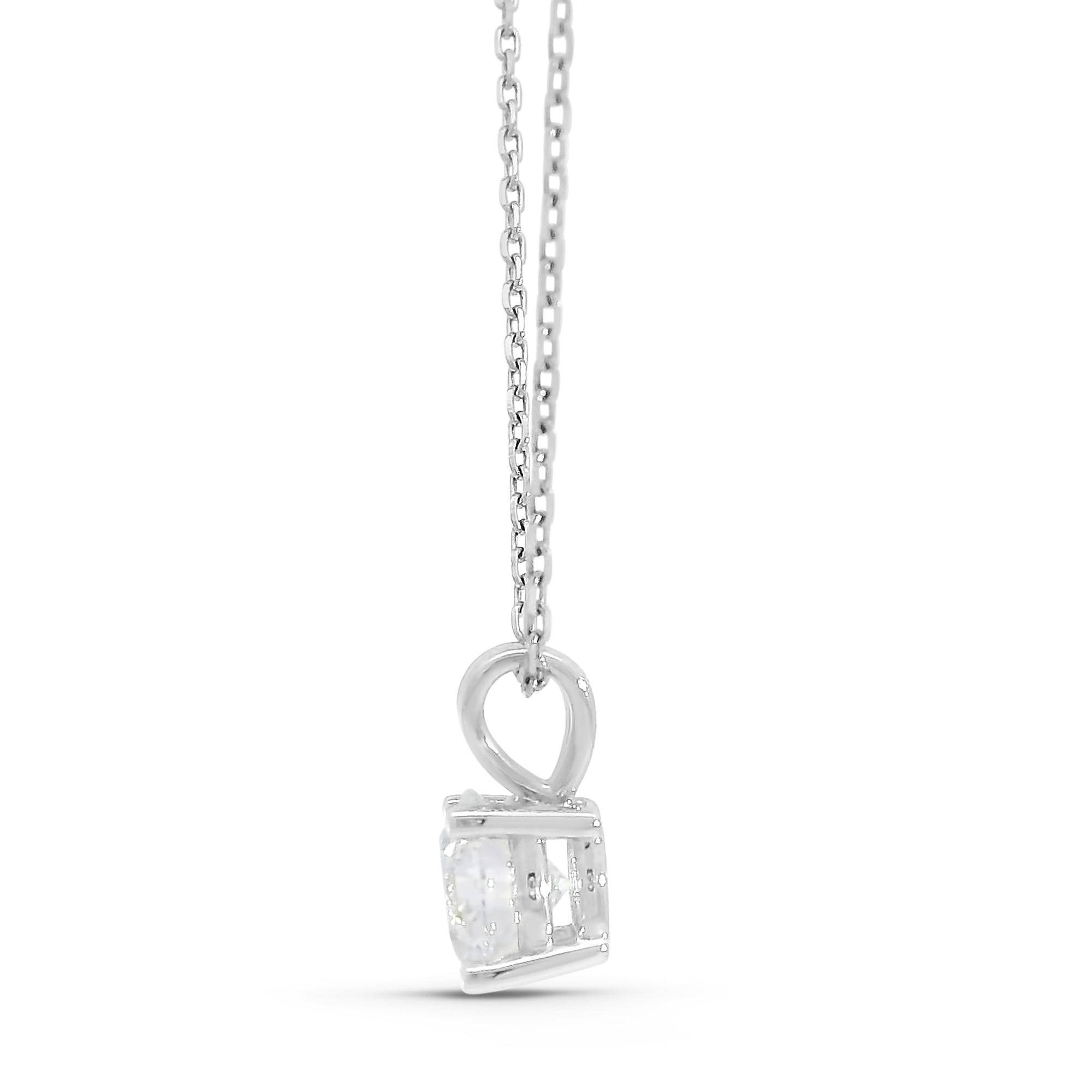 Brilliant/ Round Solitaire Pendant w/ Chain (1tcw)