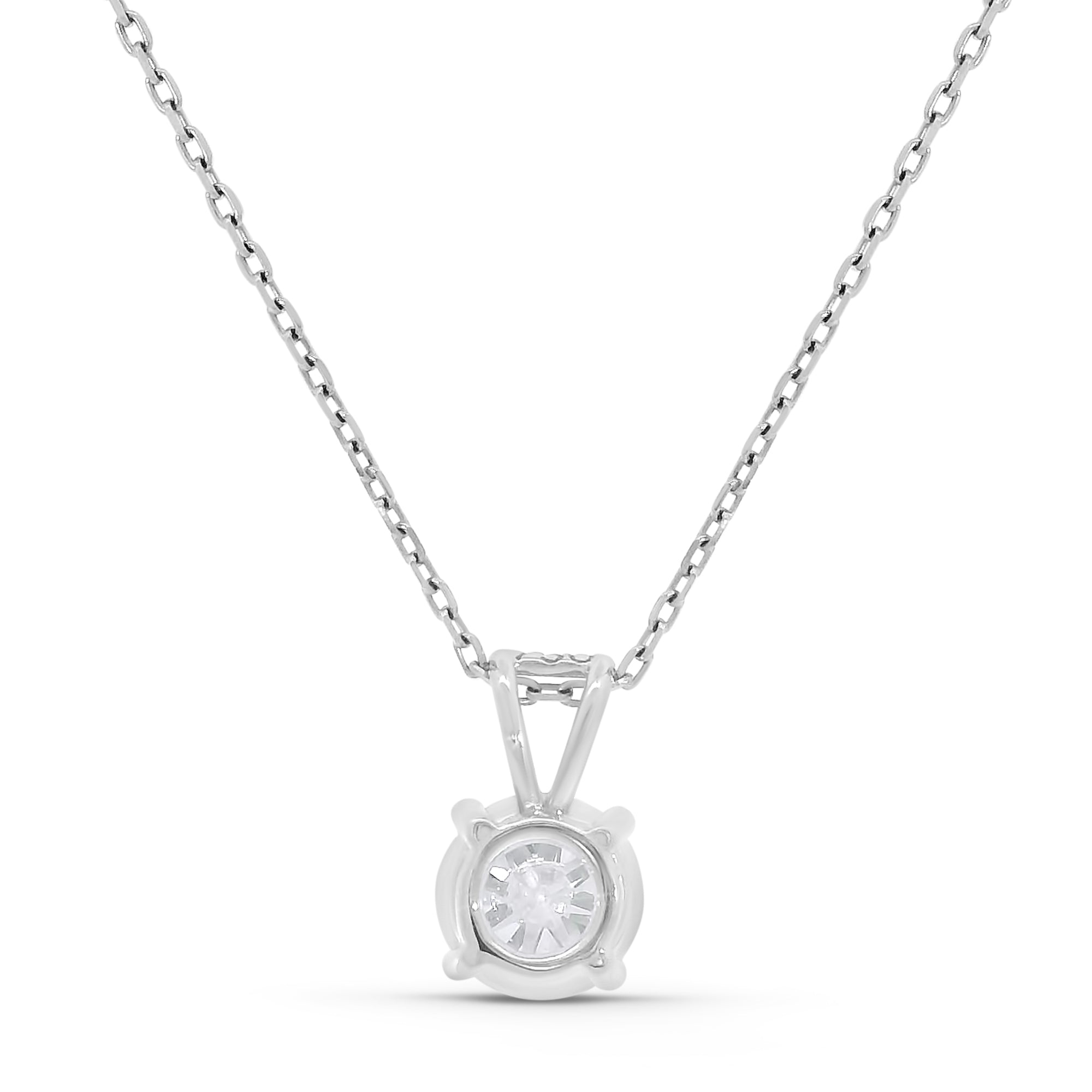 Brilliant/ Round Solitaire Pendant w/ Chain (1tcw)