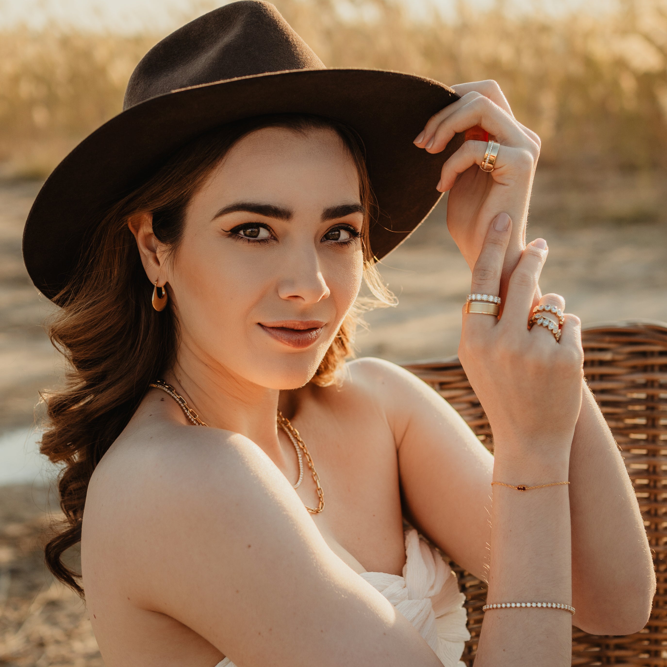 Chunky Elongated Hoop Earrings
