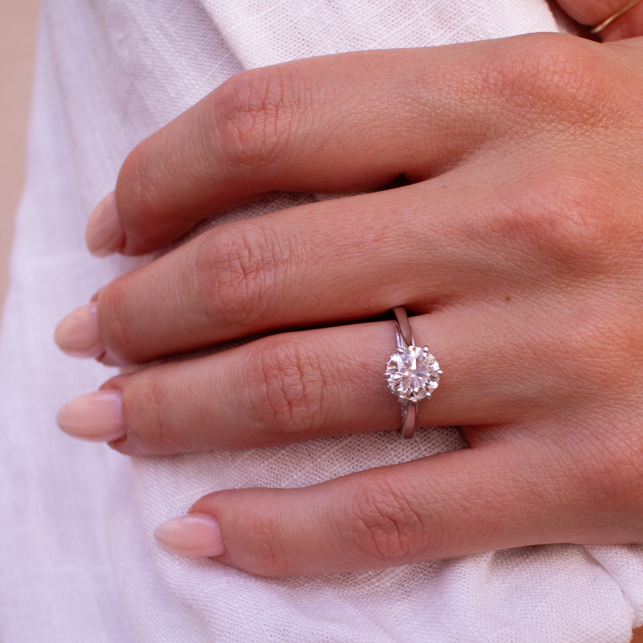 Rebecca Brilliant Cut Engagement Ring