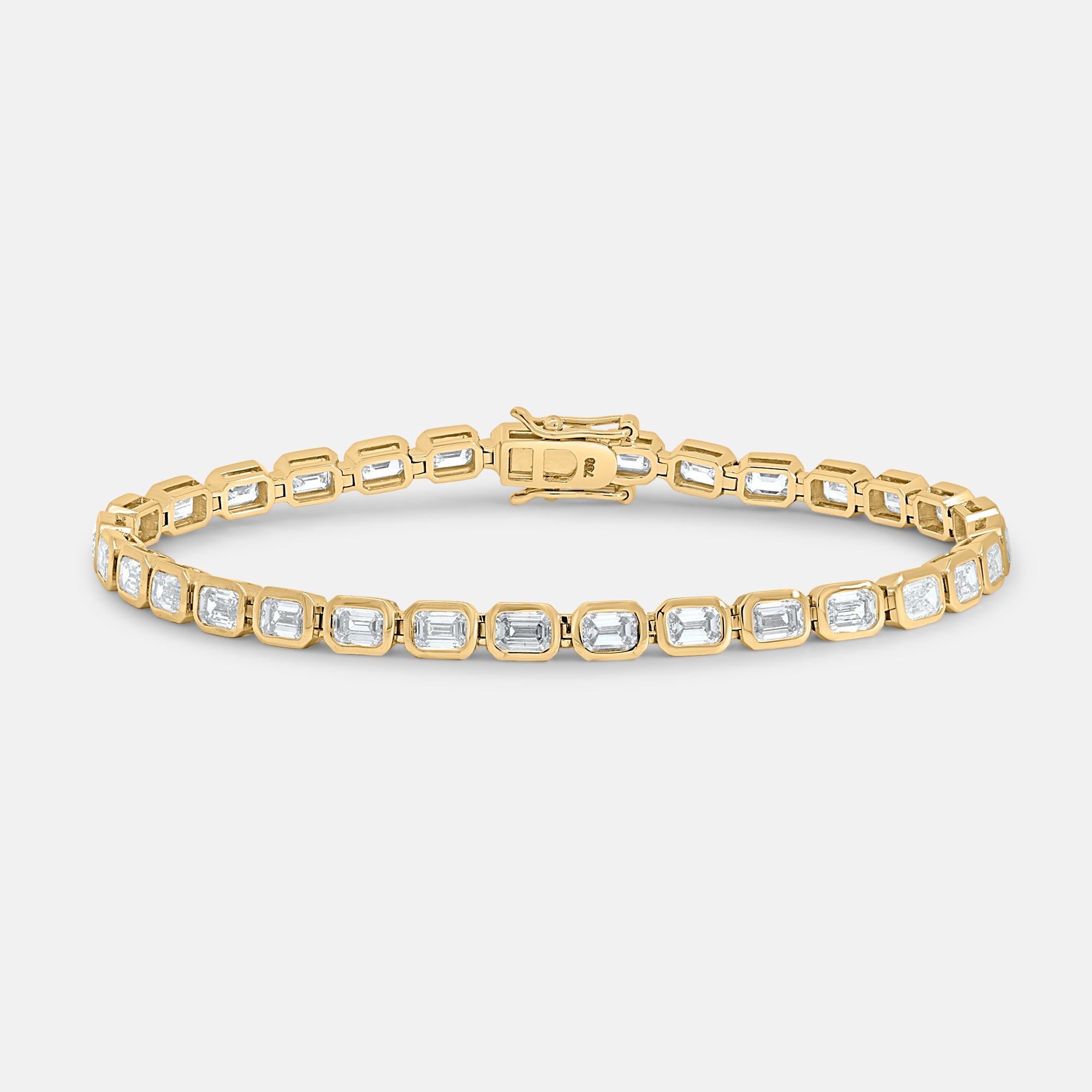 7.35ct Emerald Cut Tennis Bracelet