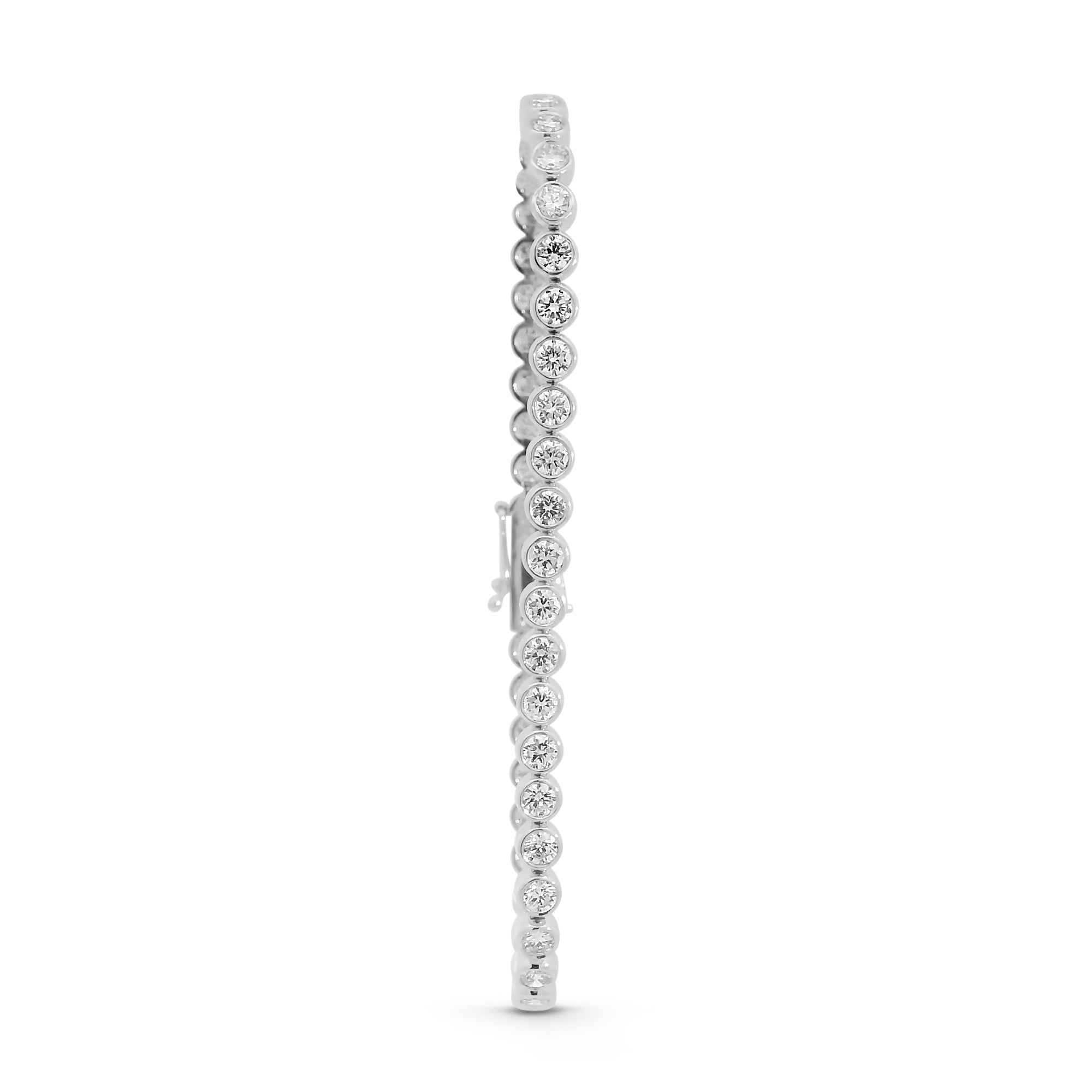 Brilliant Round Bezel Tennis Bracelet