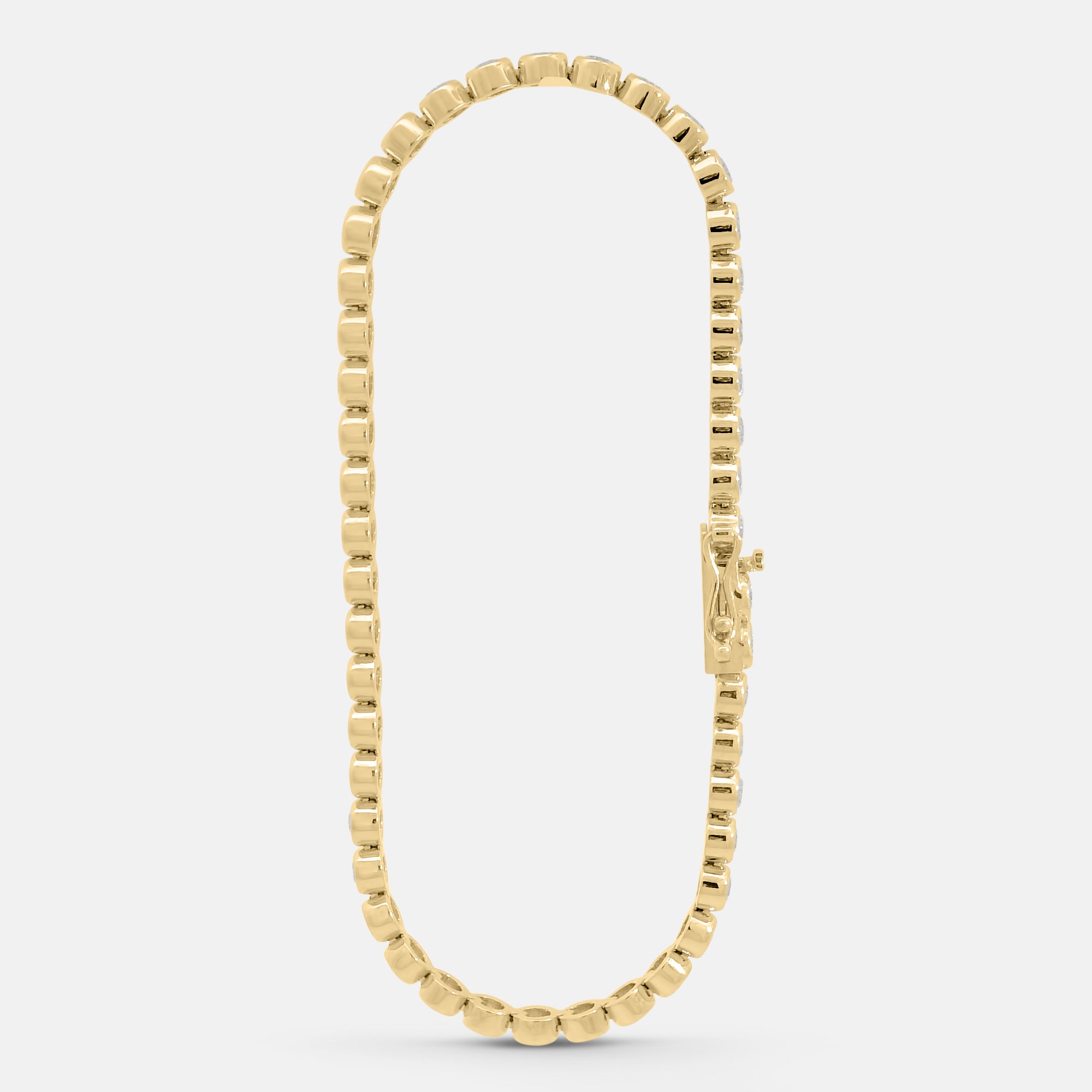 Brilliant Round Bezel Tennis Bracelet