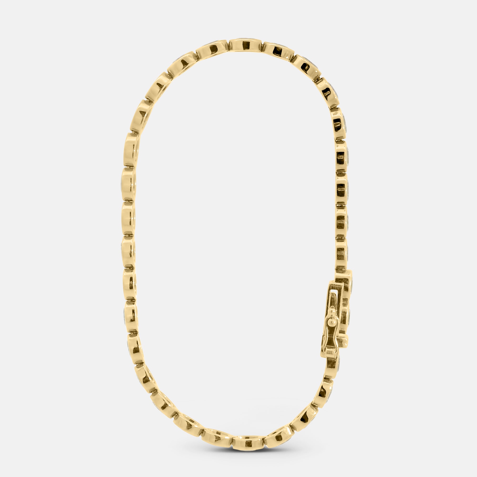 Oval Bezel Tennis Bracelet