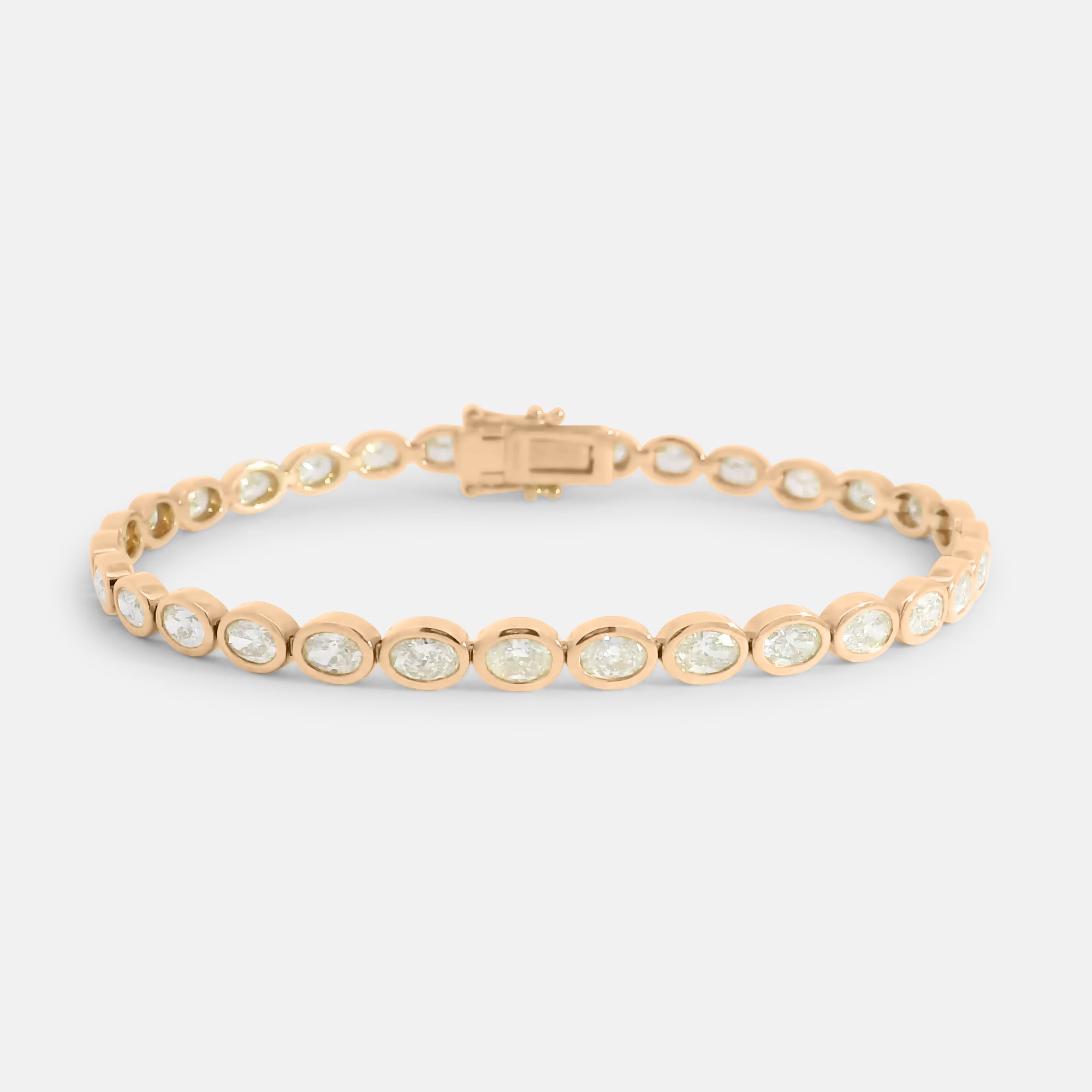 Oval Bezel Tennis Bracelet