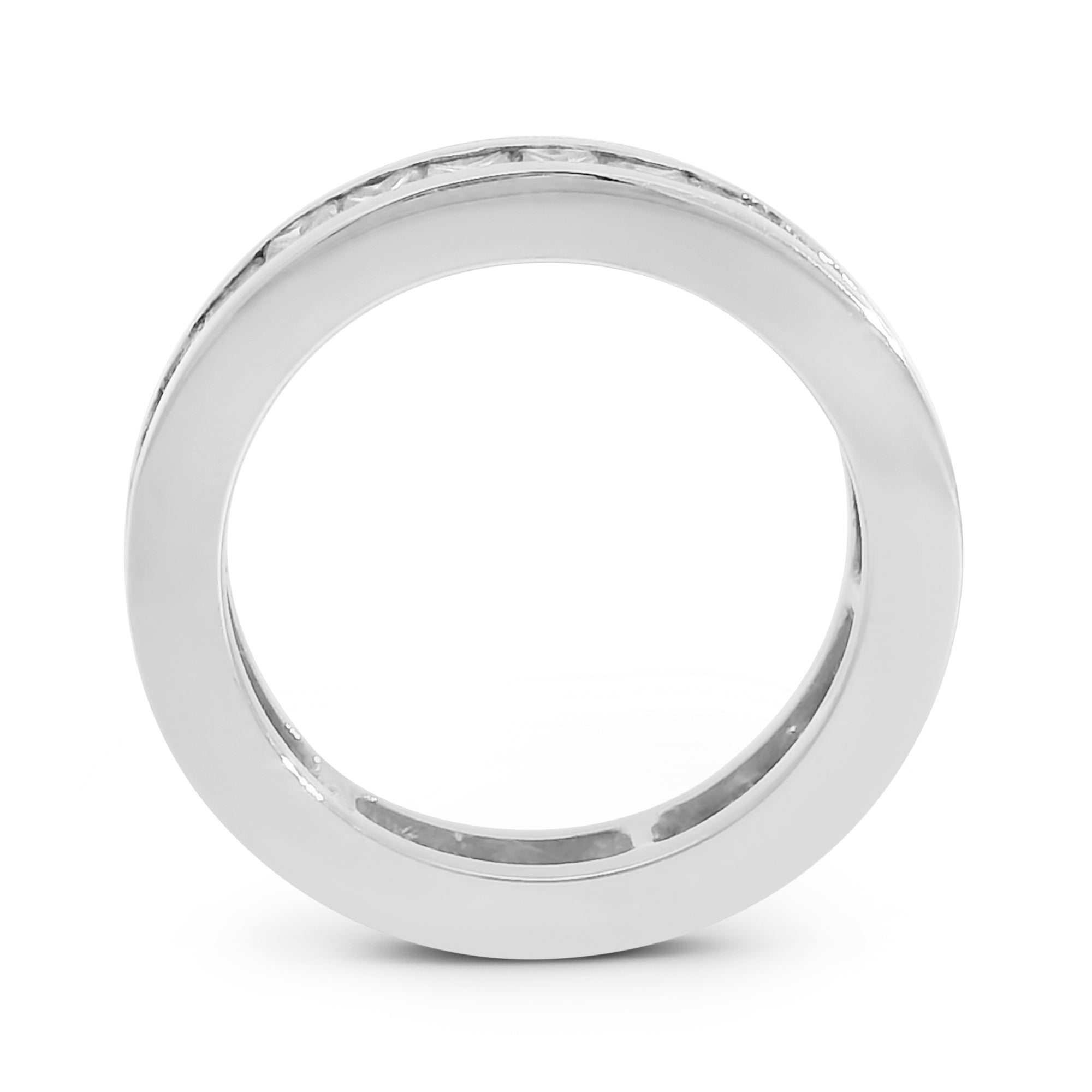 4mm Channel Set Band w/ Princess Cut Diamonds