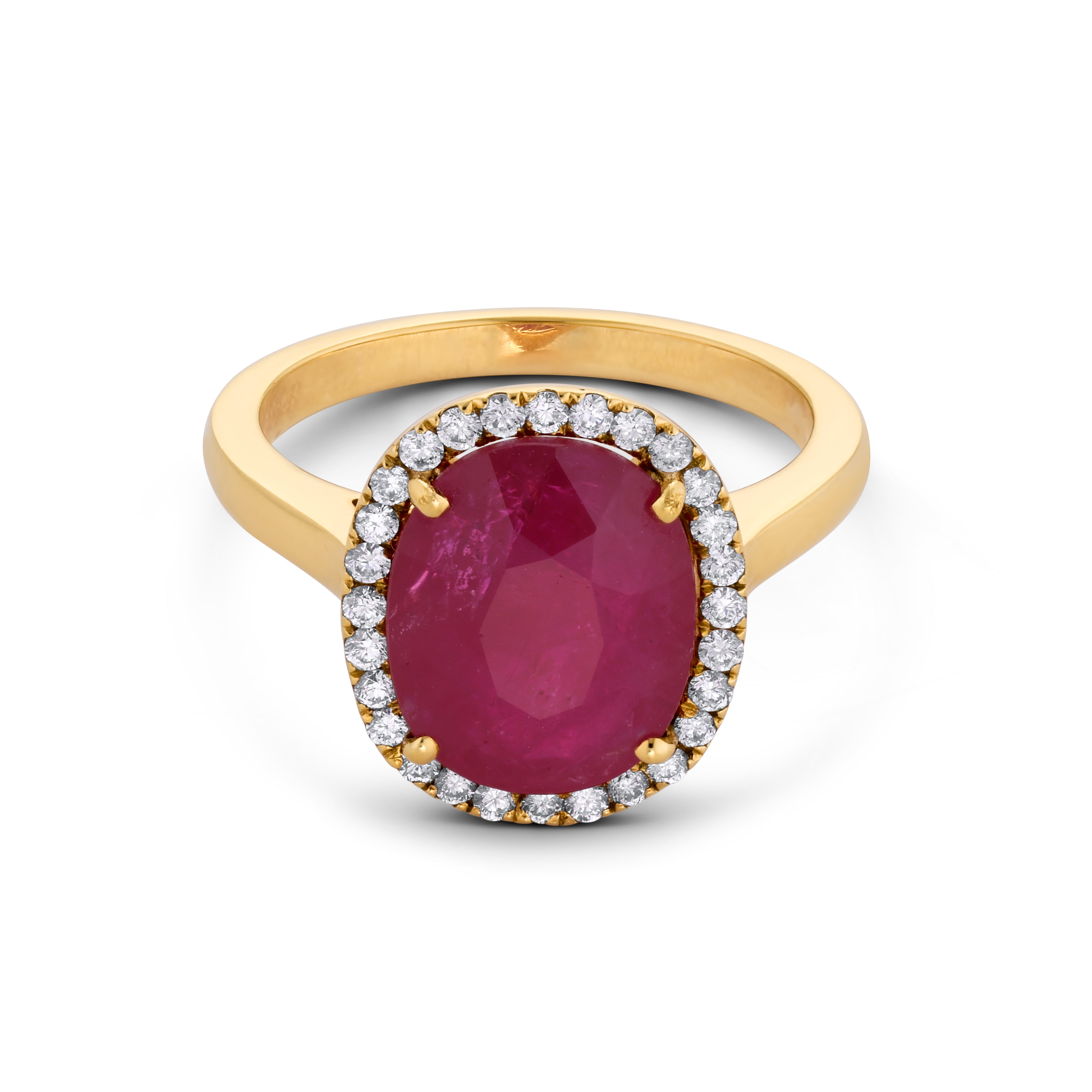 Ruby Halo Ring