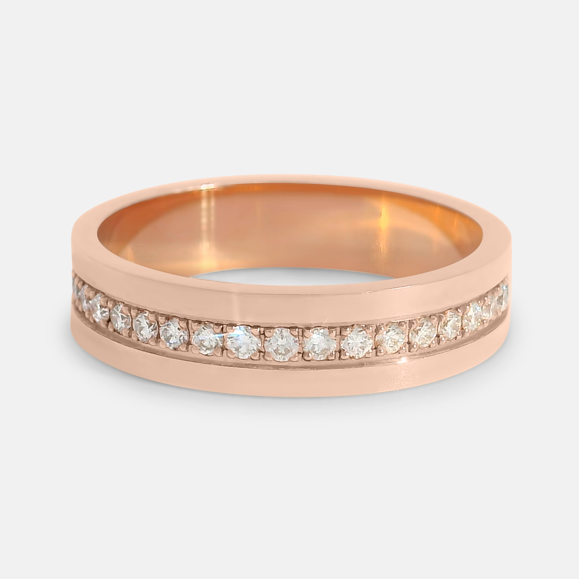 5mm Cigar Band w/ Diamonds