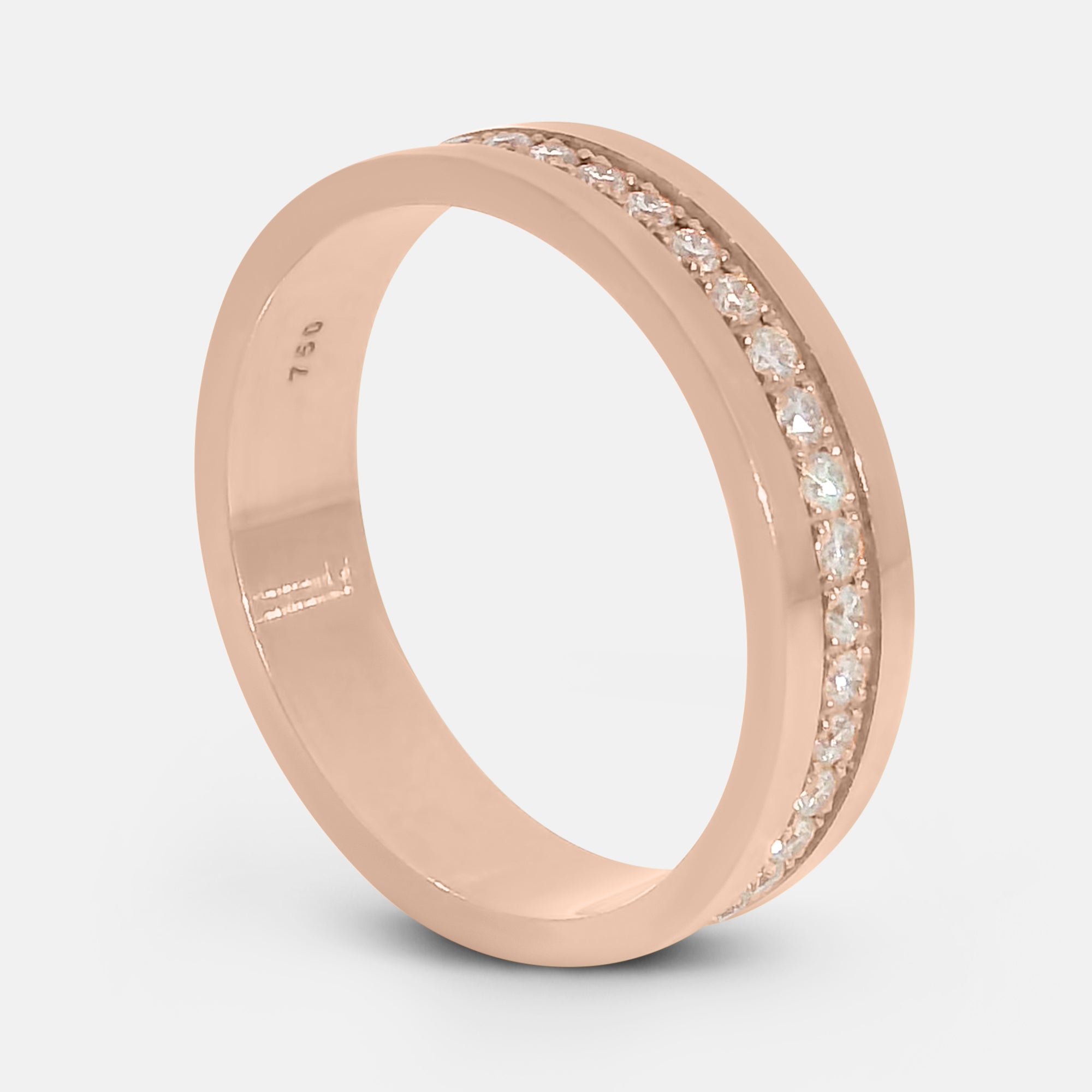 5mm Cigar Band w/ Diamonds