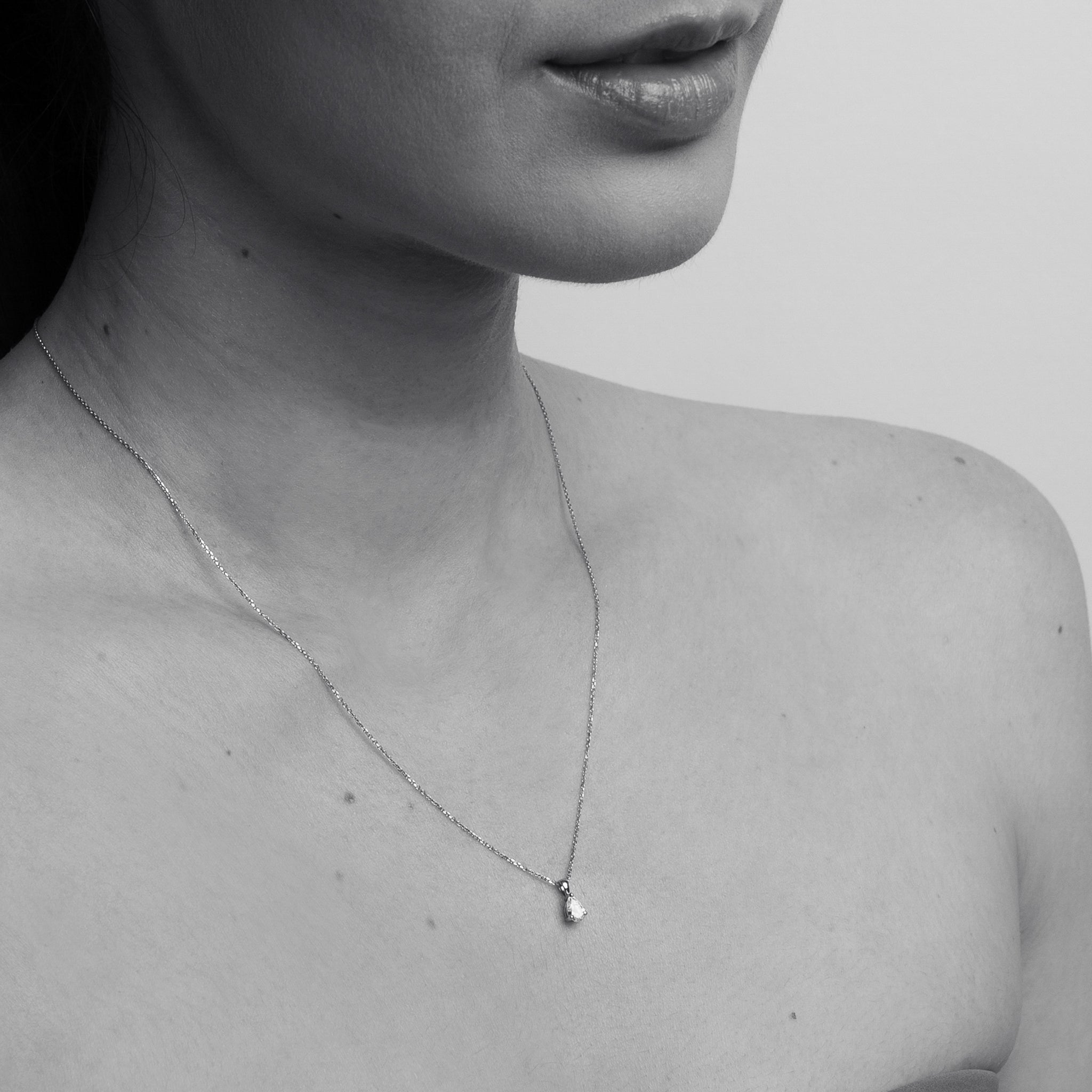 Pear Shape Diamond Pendant (0.25tcw)