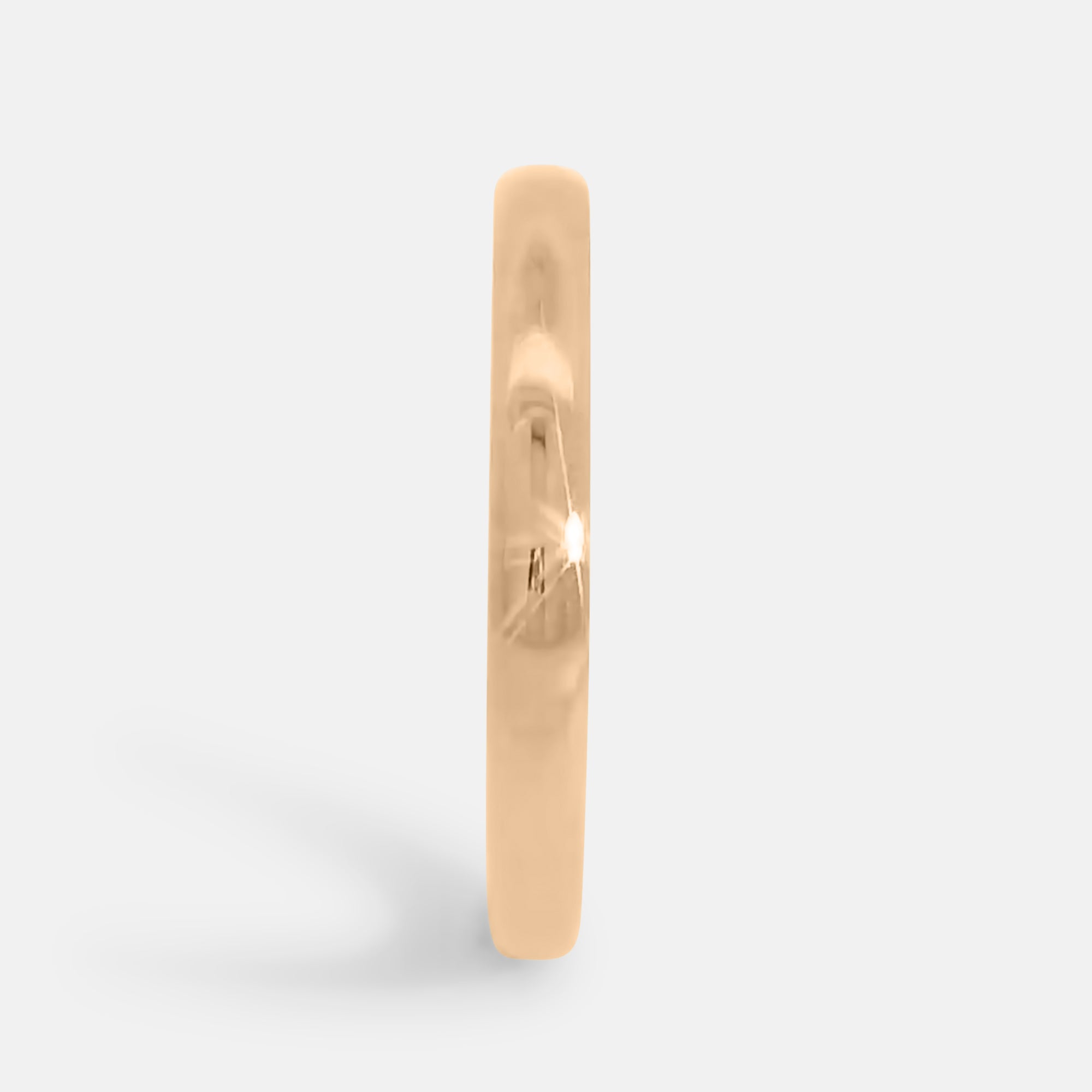 Thin Rounded Polished Men's Wedding Band