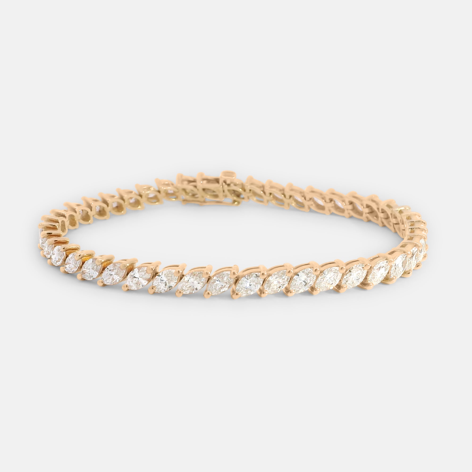 Marquise Tilted Tennis Bracelet
