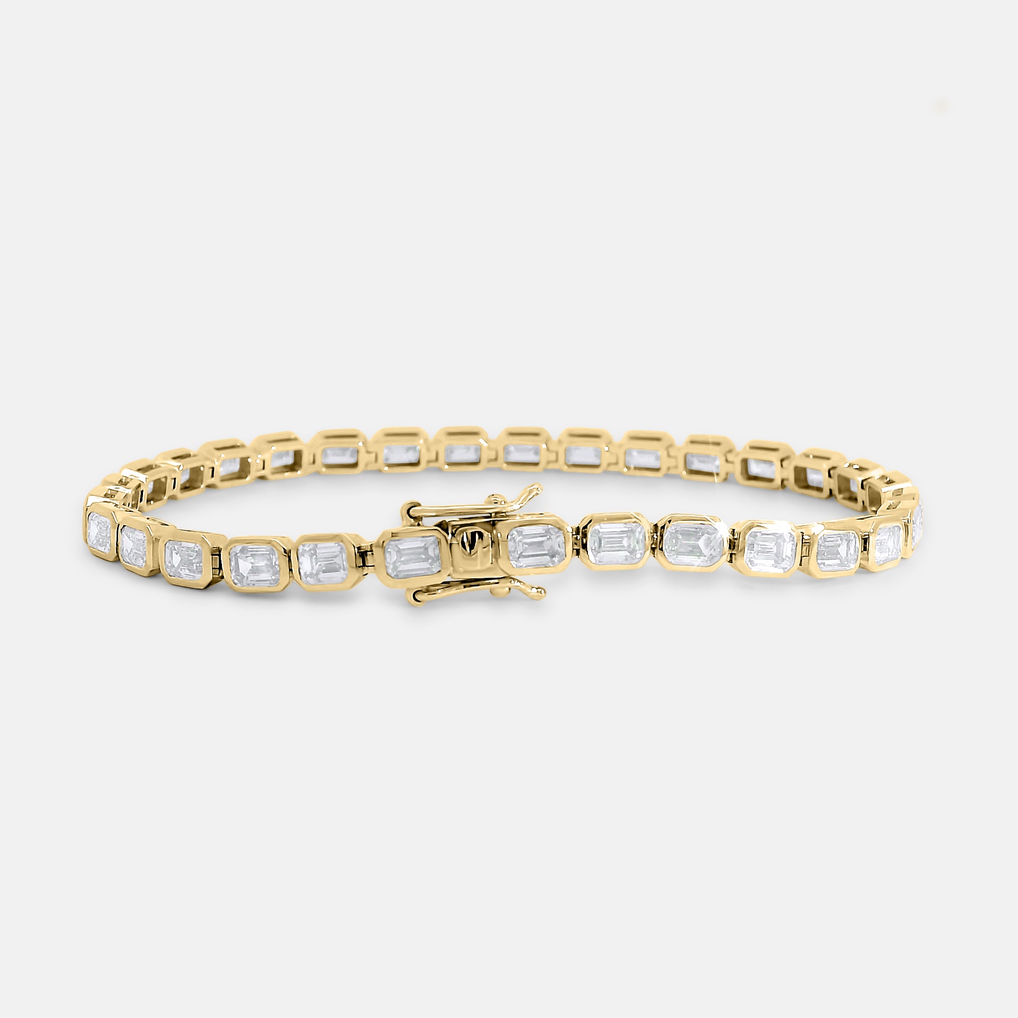 7.35ct Emerald Cut Tennis Bracelet