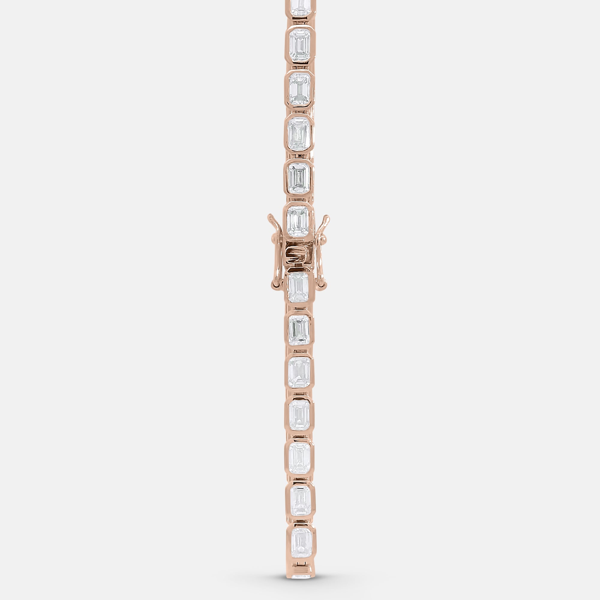 7.35ct Emerald Cut Tennis Bracelet