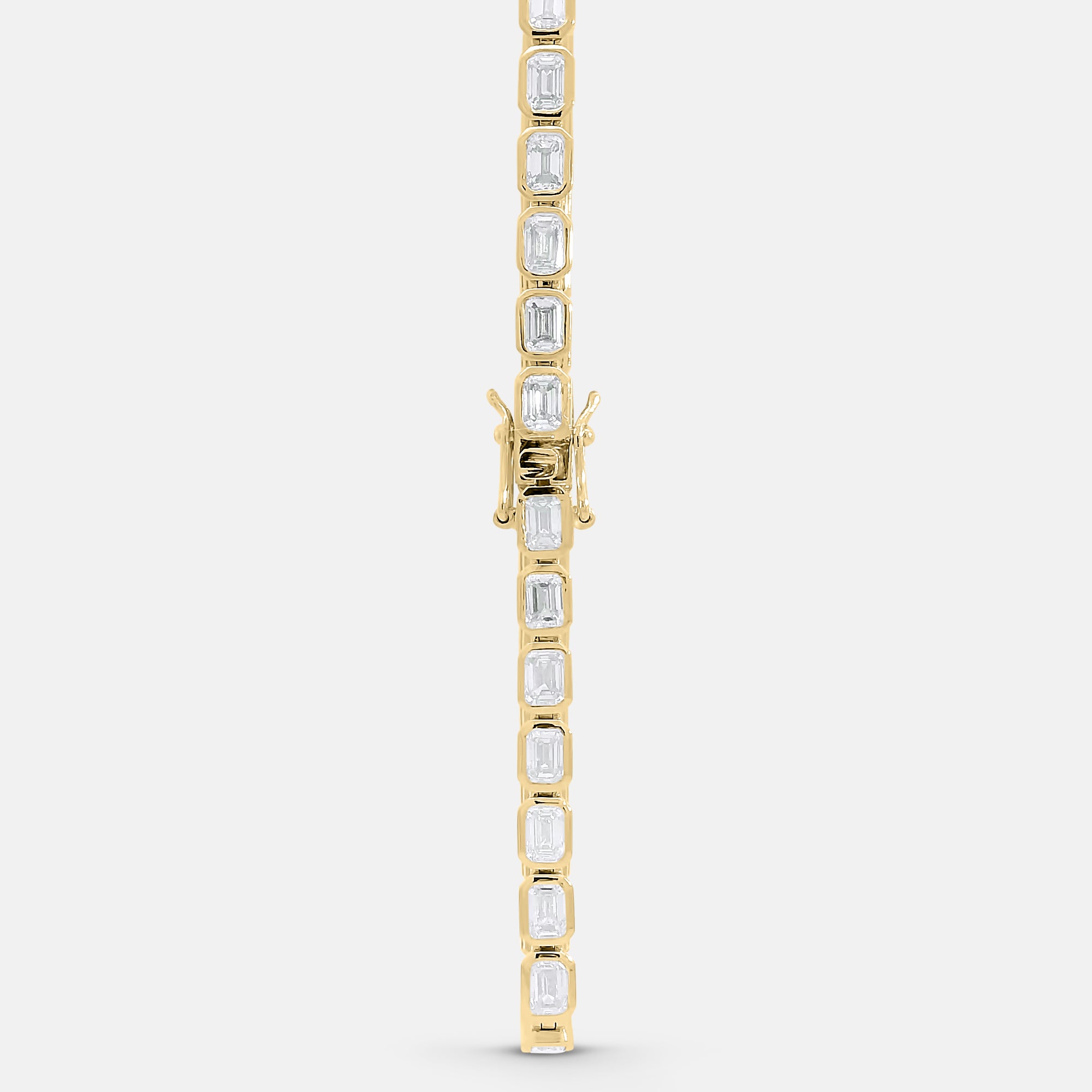 7.35ct Emerald Cut Tennis Bracelet