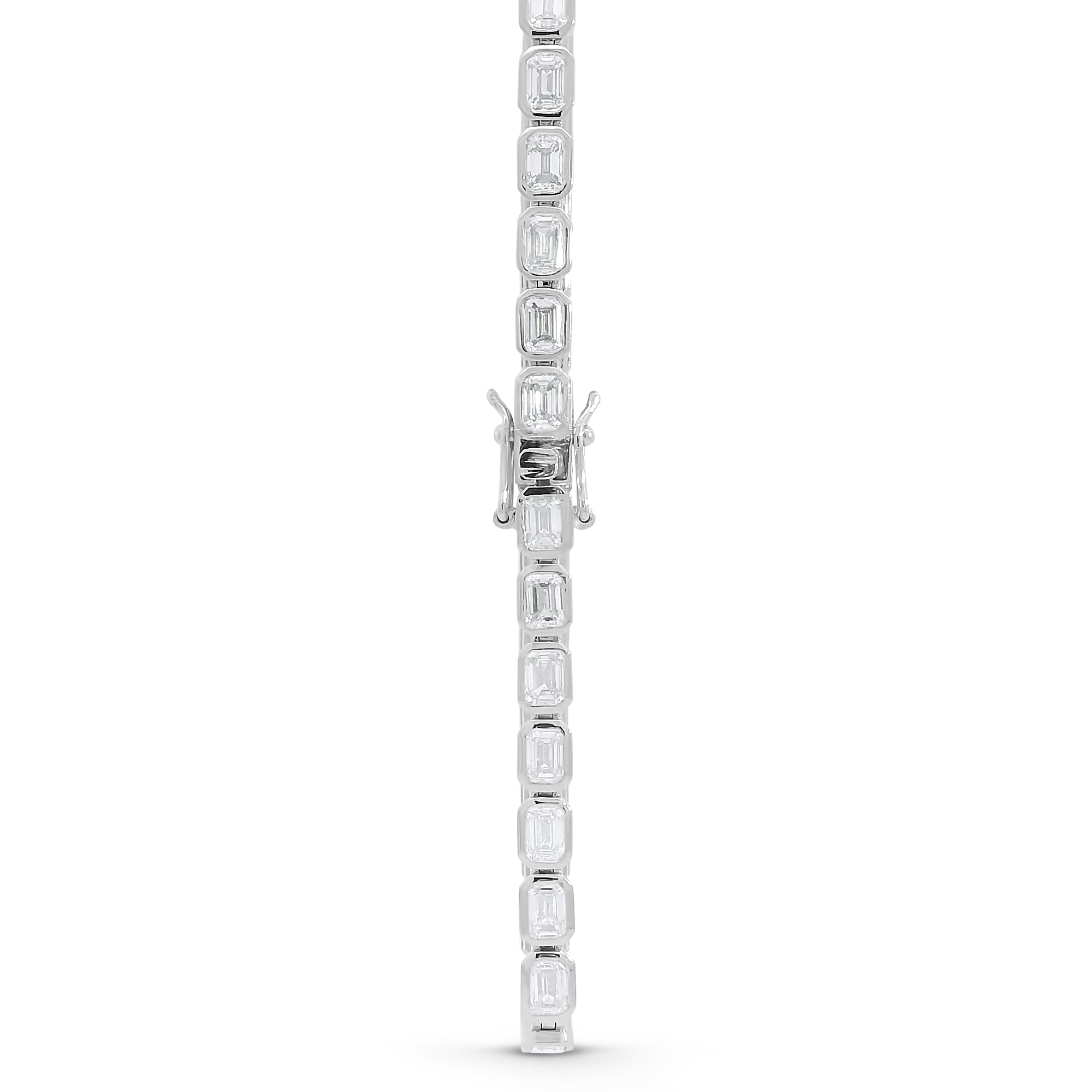 7.35ct Emerald Cut Tennis Bracelet
