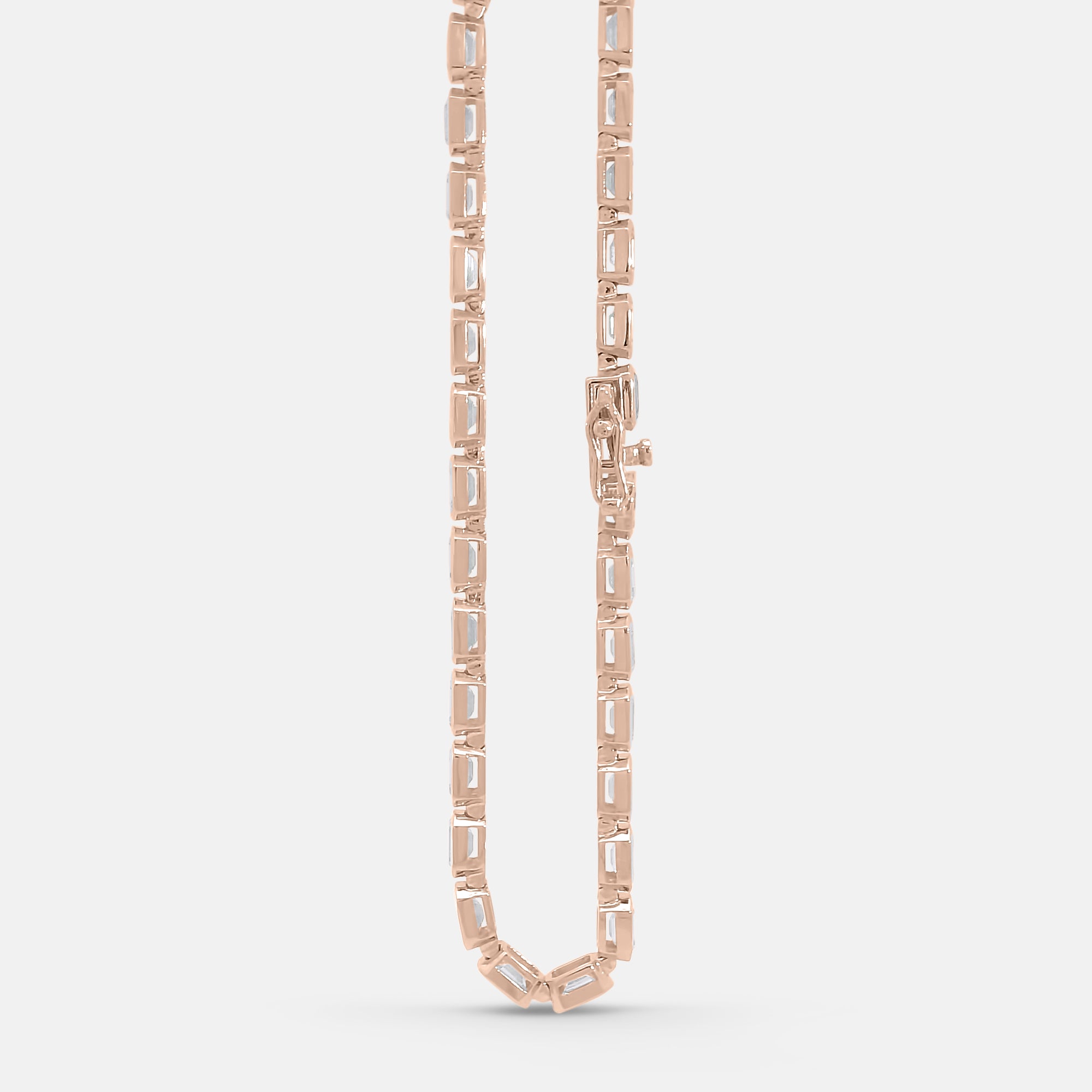 7.35ct Emerald Cut Tennis Bracelet