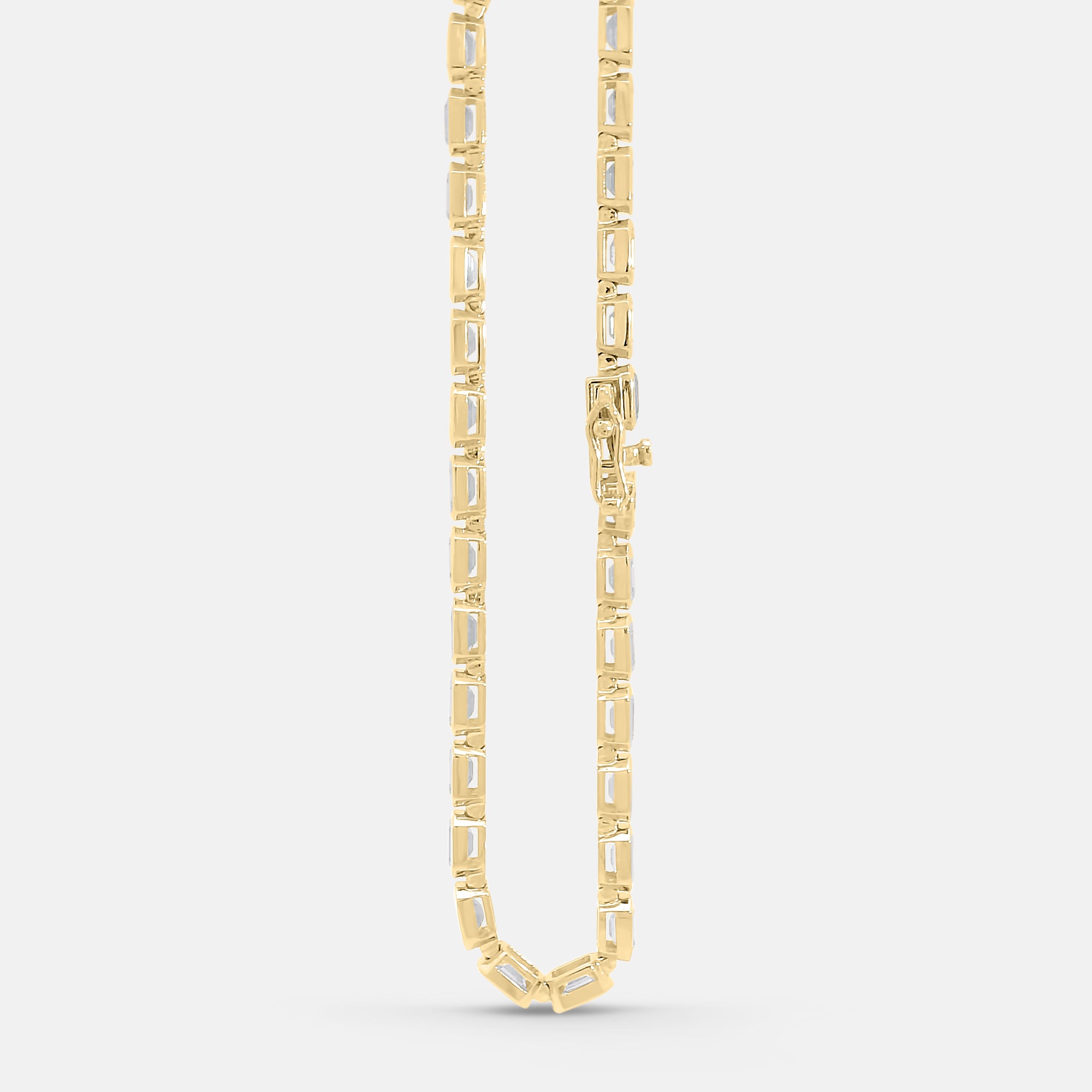 7.35ct Emerald Cut Tennis Bracelet