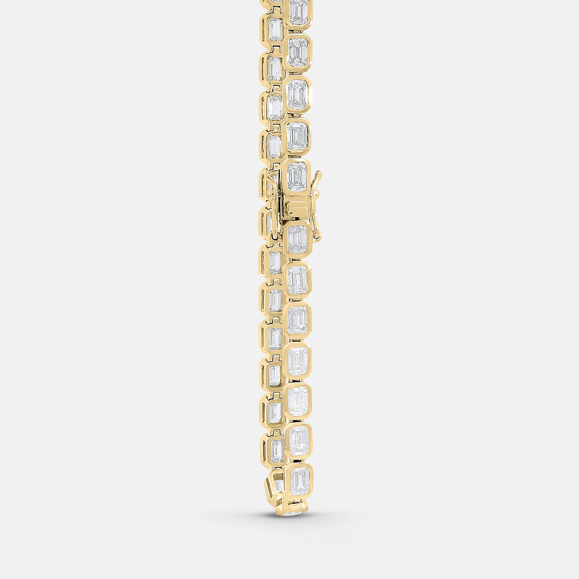 7.35ct Emerald Cut Tennis Bracelet
