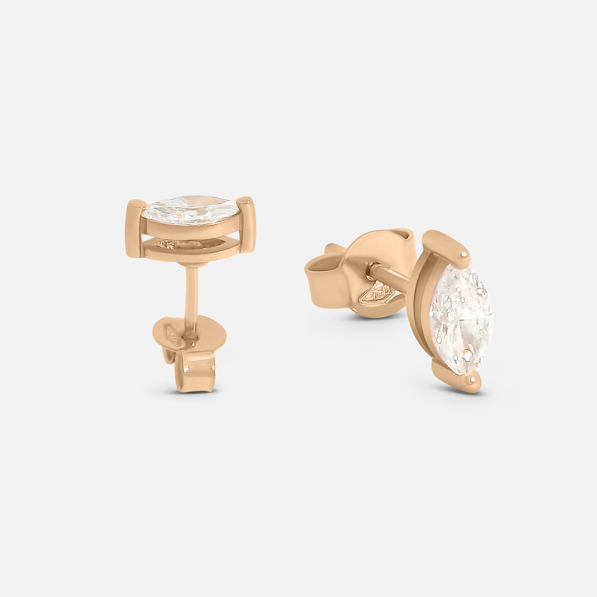 Marquise Diamond Stud Earrings (1tcw)