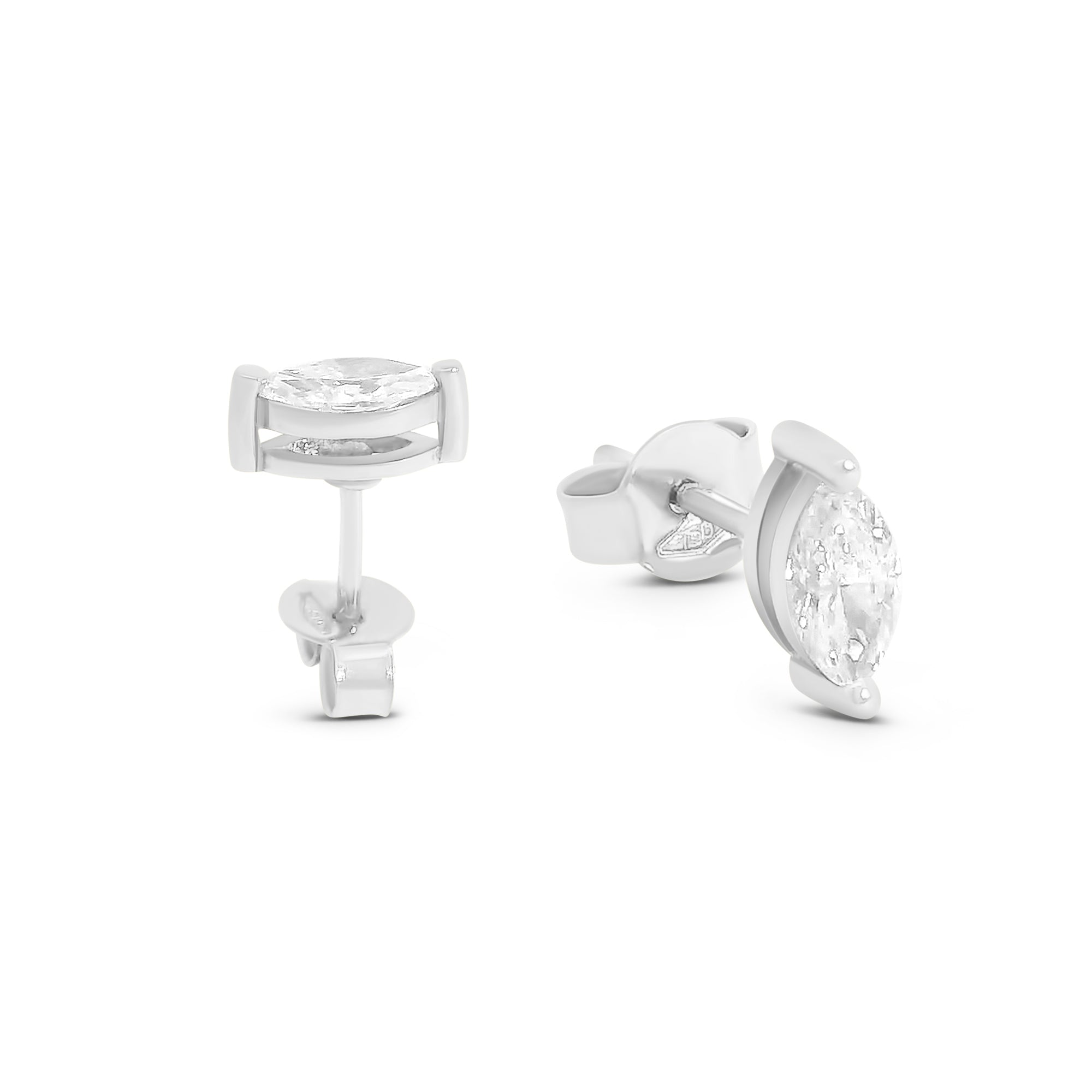 Marquise Diamond Stud Earrings (1tcw)