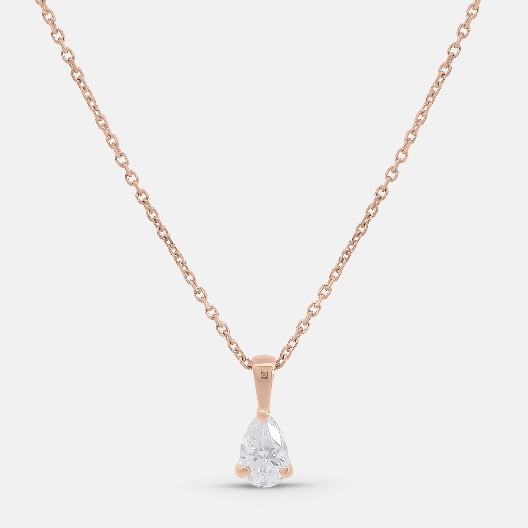 Pear Shape Diamond Pendant (0.25tcw)