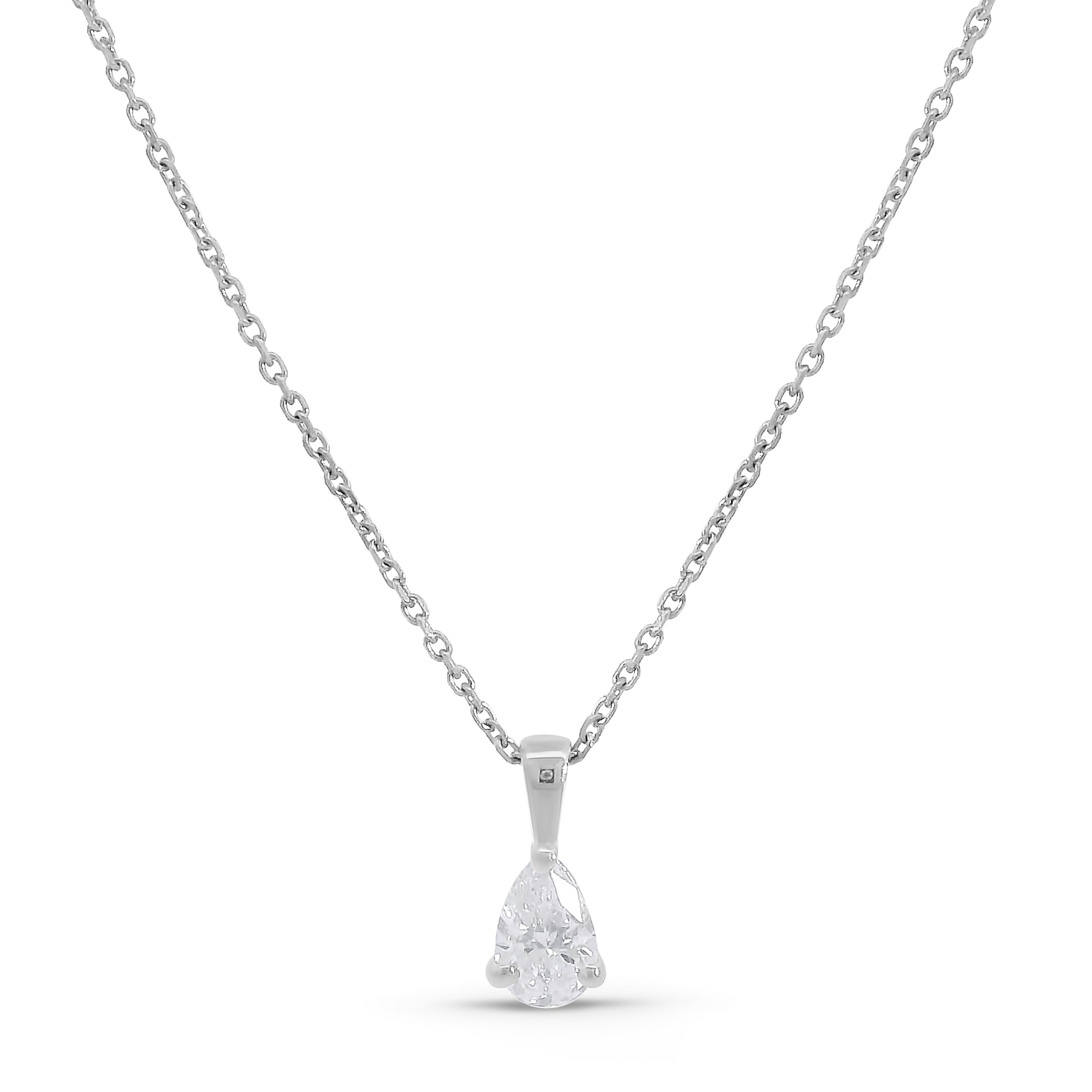 Pear Shape Diamond Pendant (0.25tcw)