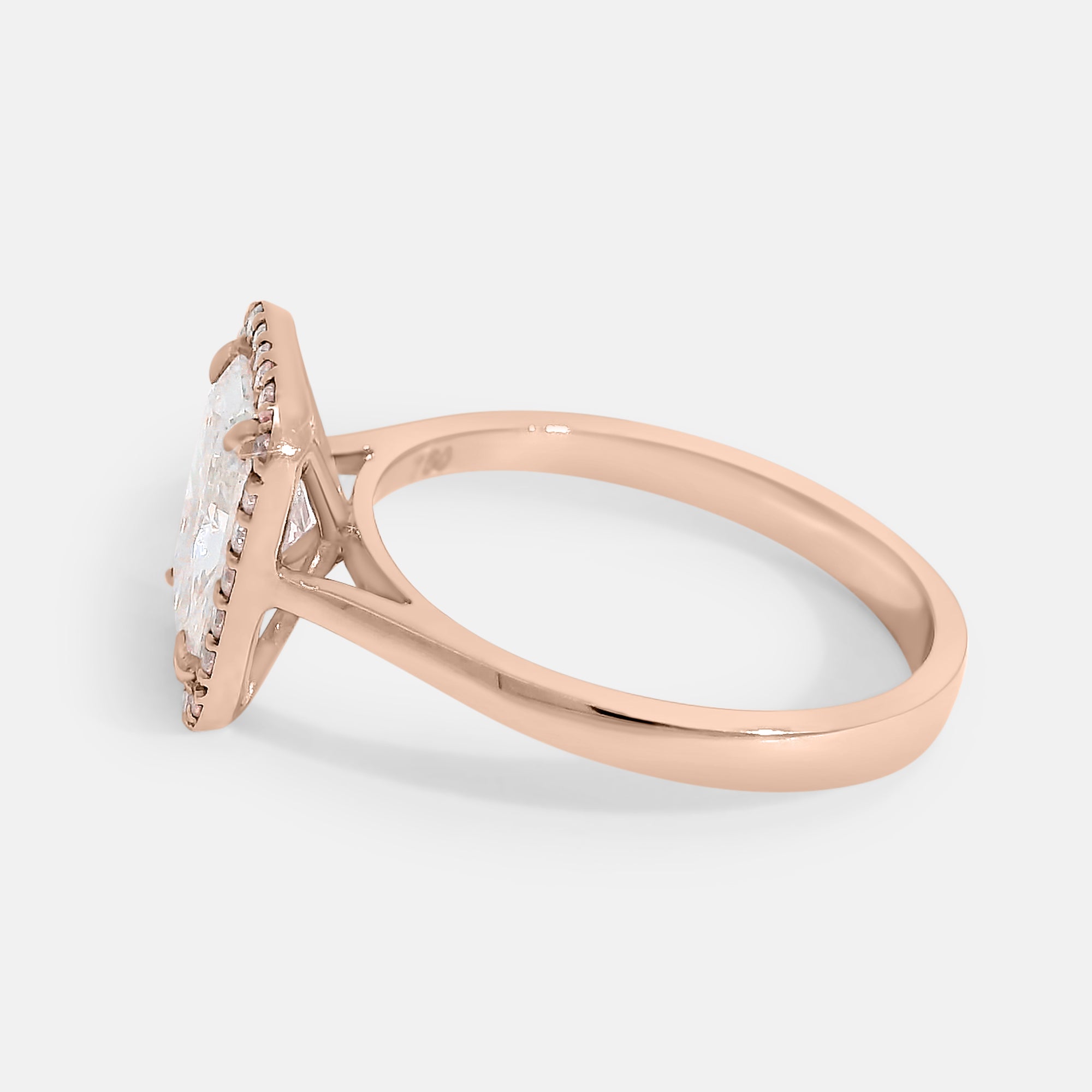 Chloe Radiant Cut w/ Halo Engagement Ring