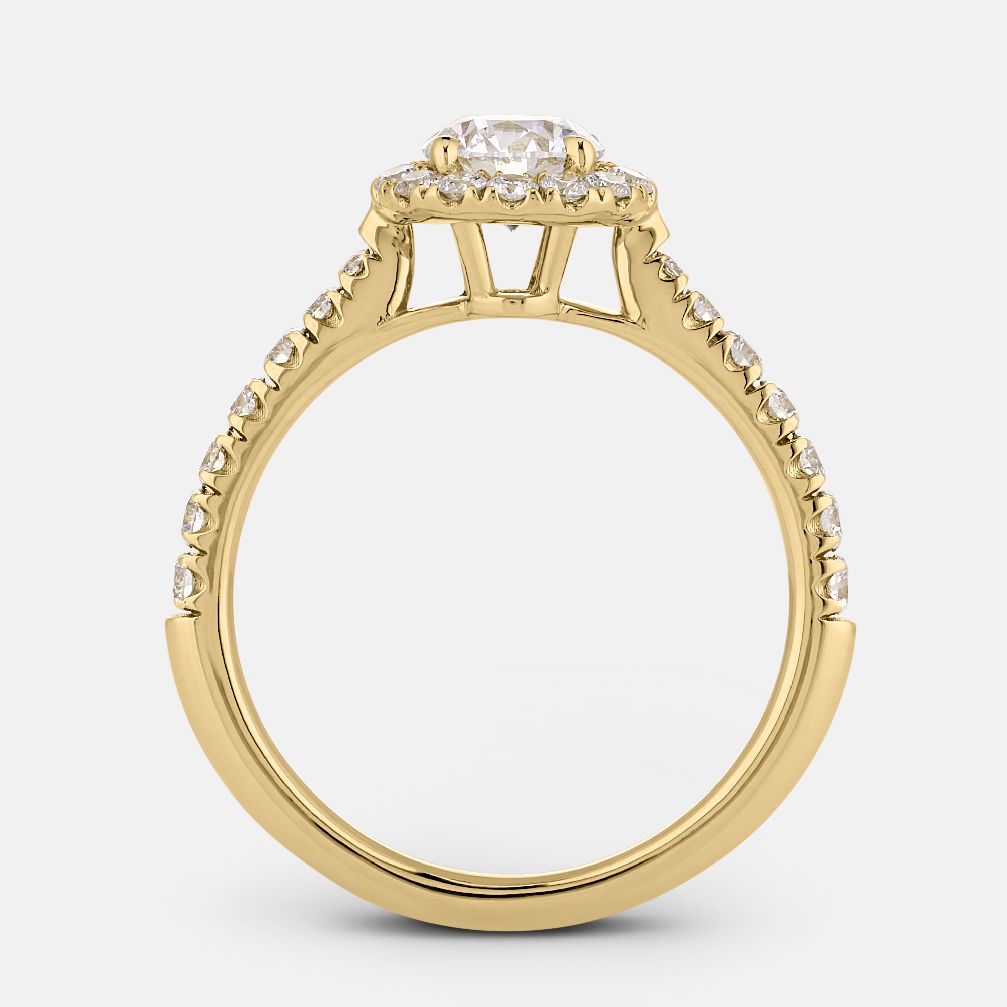 Elizabeth Round w/ Halo Engagement Ring