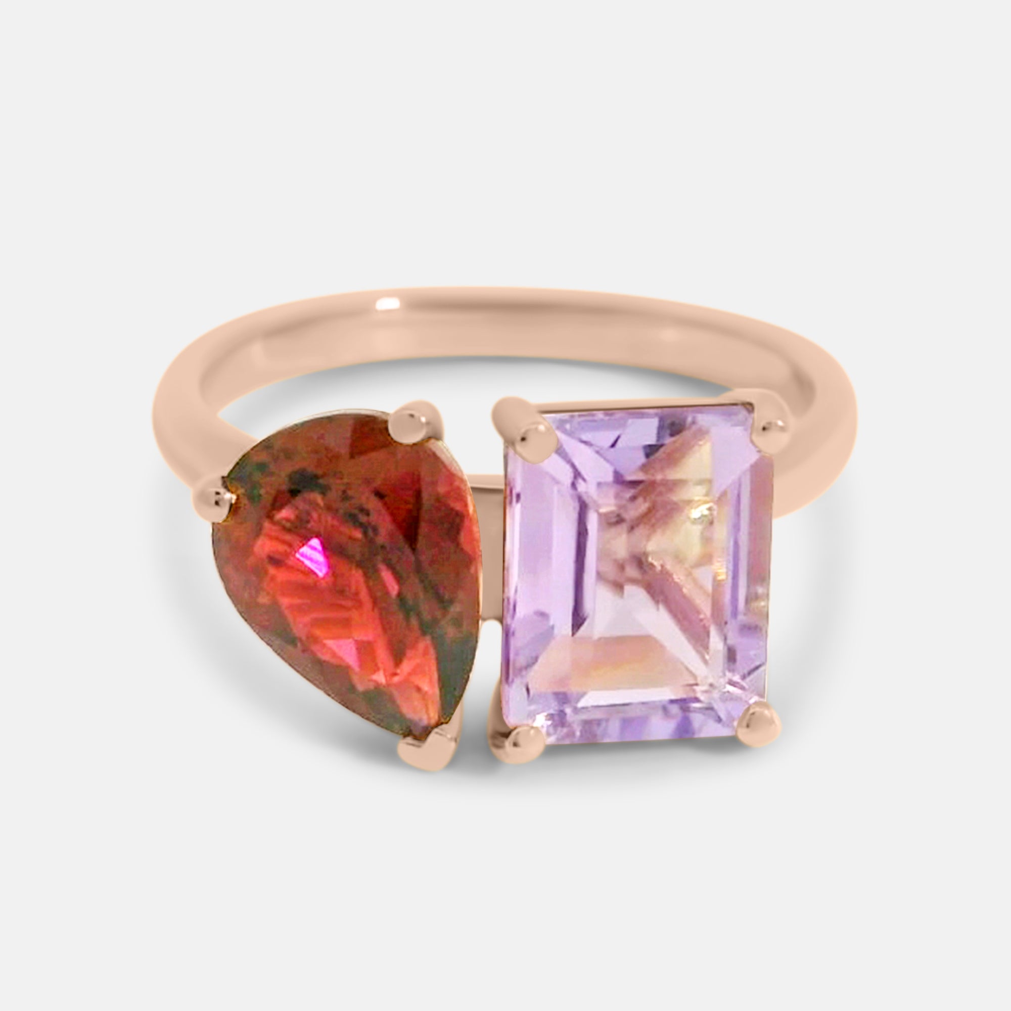 Toi et Moi Gemstone Ring