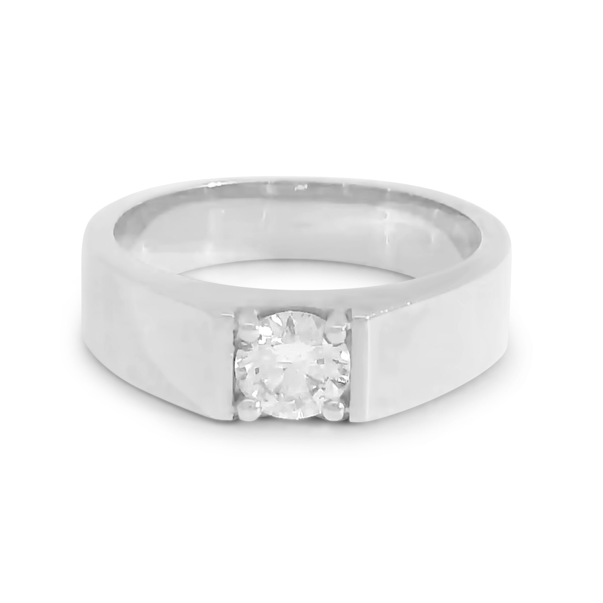 Cigar Signet Band w/ Diamond