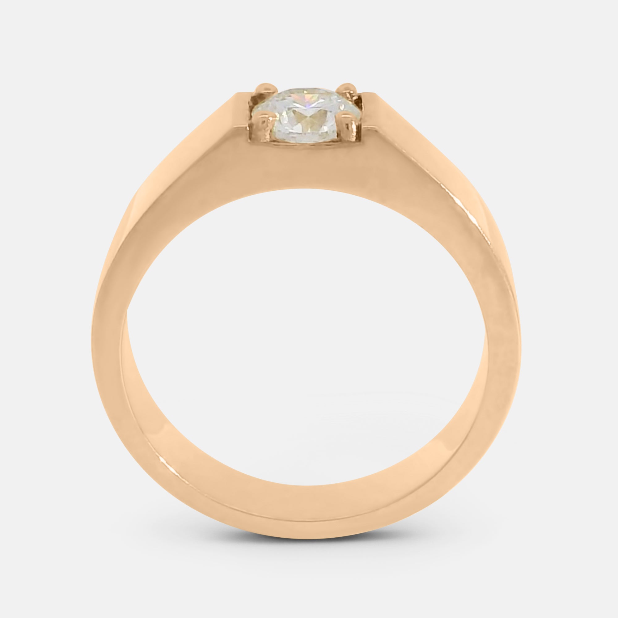 Cigar Signet Band w/ Diamond